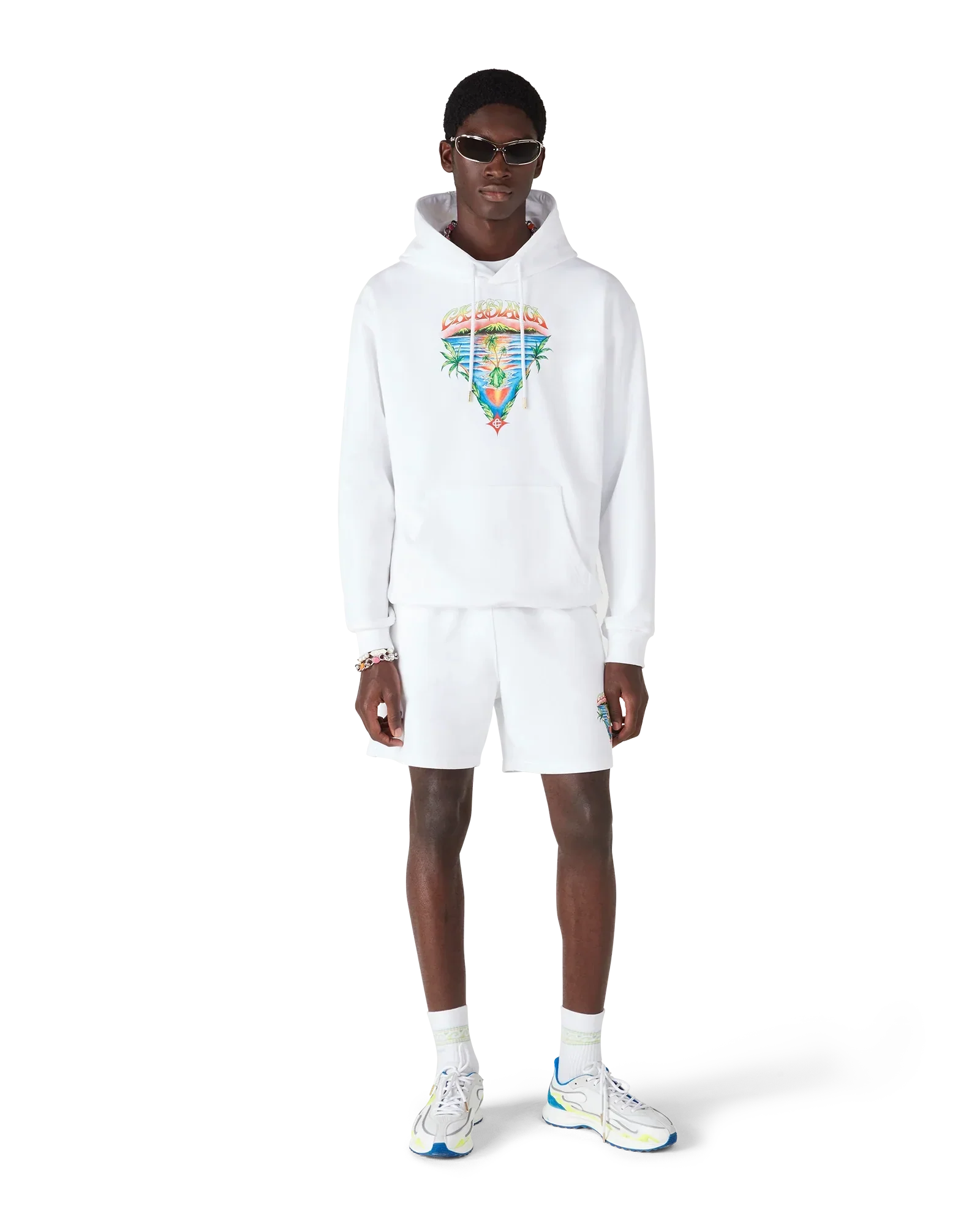 Innocence Triangle Long Sleeve Hooded Sweatshirt | Casablanca Paris | Image 2