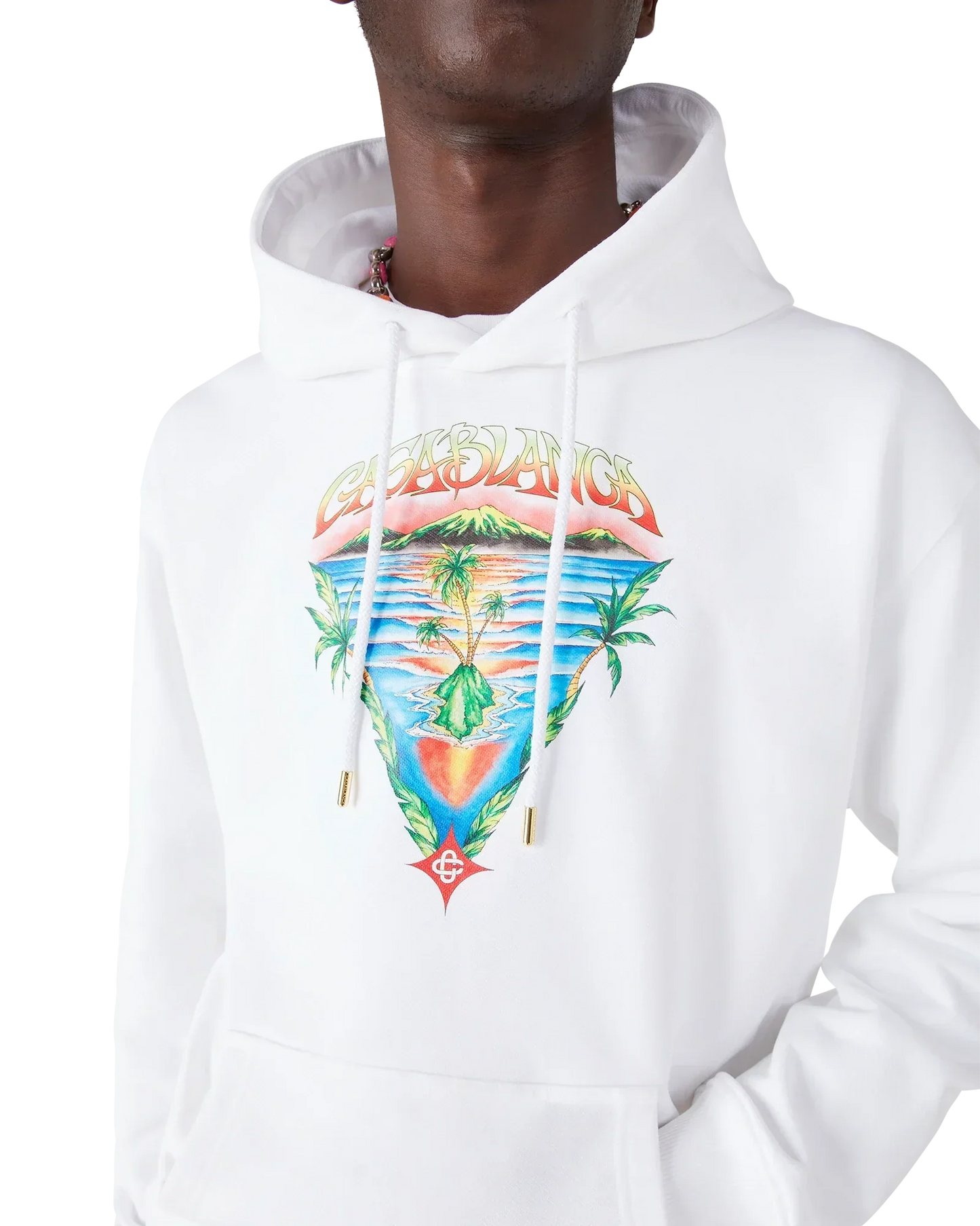 Innocence Triangle Long Sleeve Hooded Sweatshirt | Casablanca Paris | Image 5