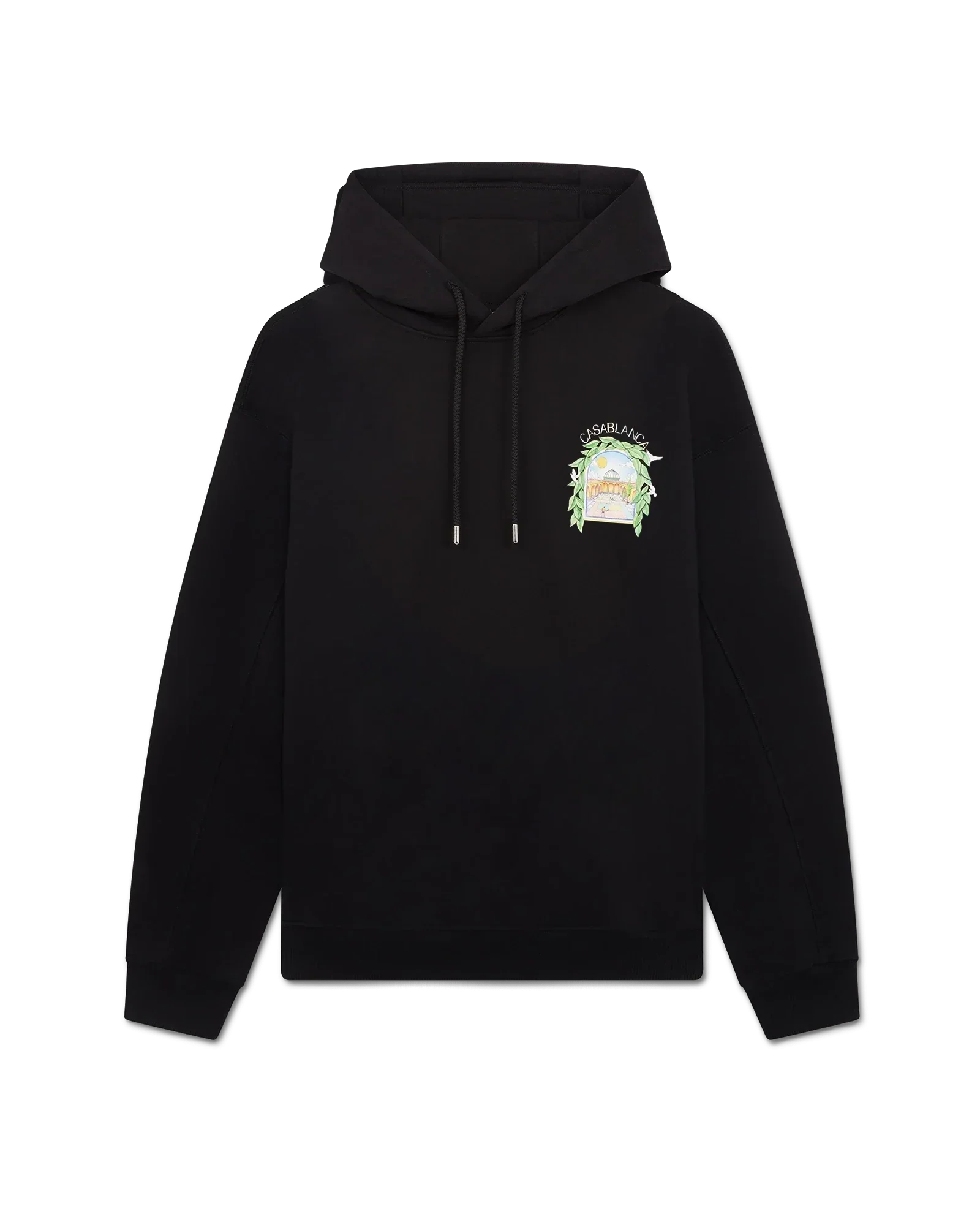 Black L'Arche Hooded Sweatshirt | Casablanca Paris | Image 6