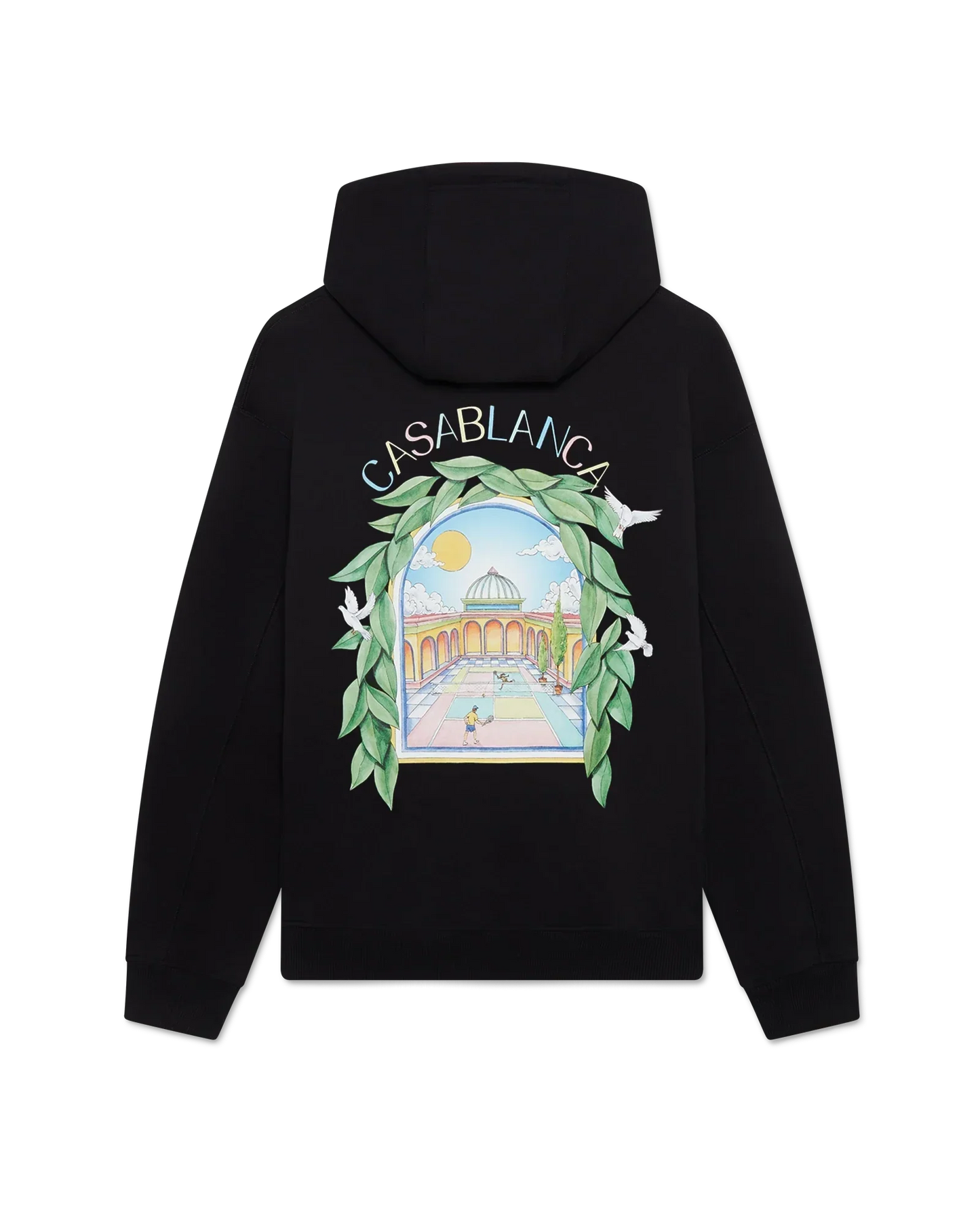 Black L'Arche Hooded Sweatshirt | Casablanca Paris | Image 1
