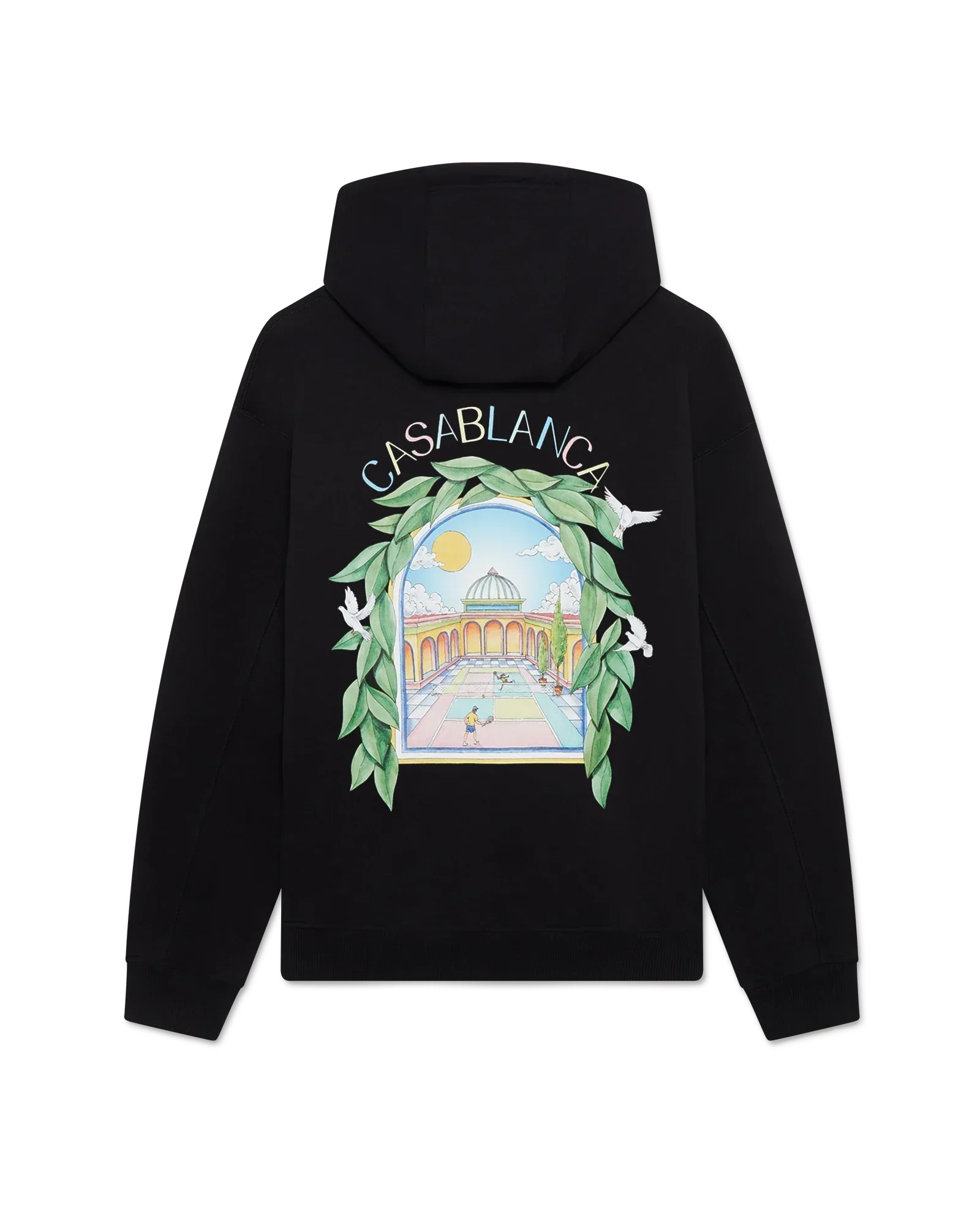 Black L'Arche Hooded Sweatshirt | Casablanca Paris | Image 1