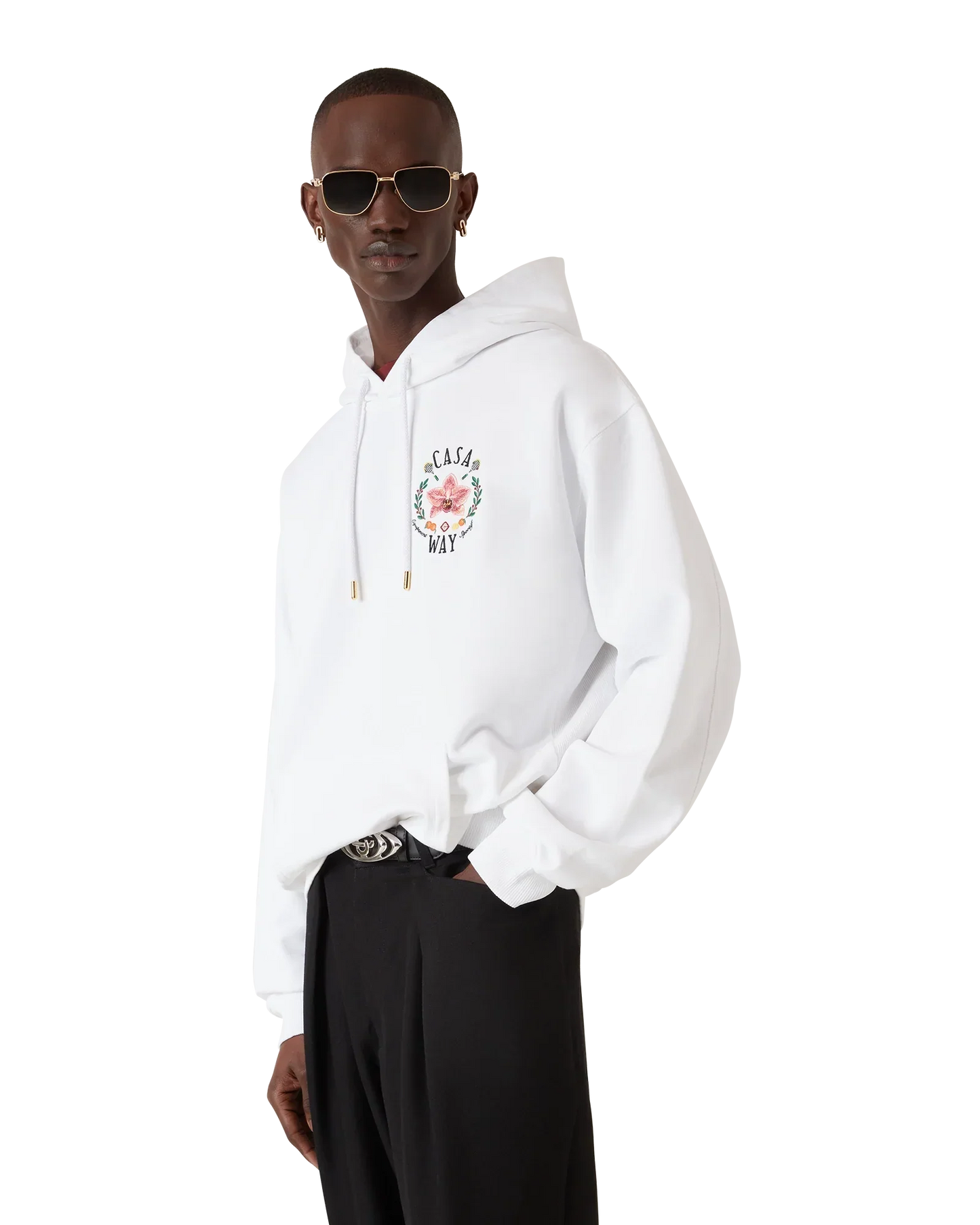 Casa Way Orchid Hooded Sweatshirt | Casablanca Paris | Image 4