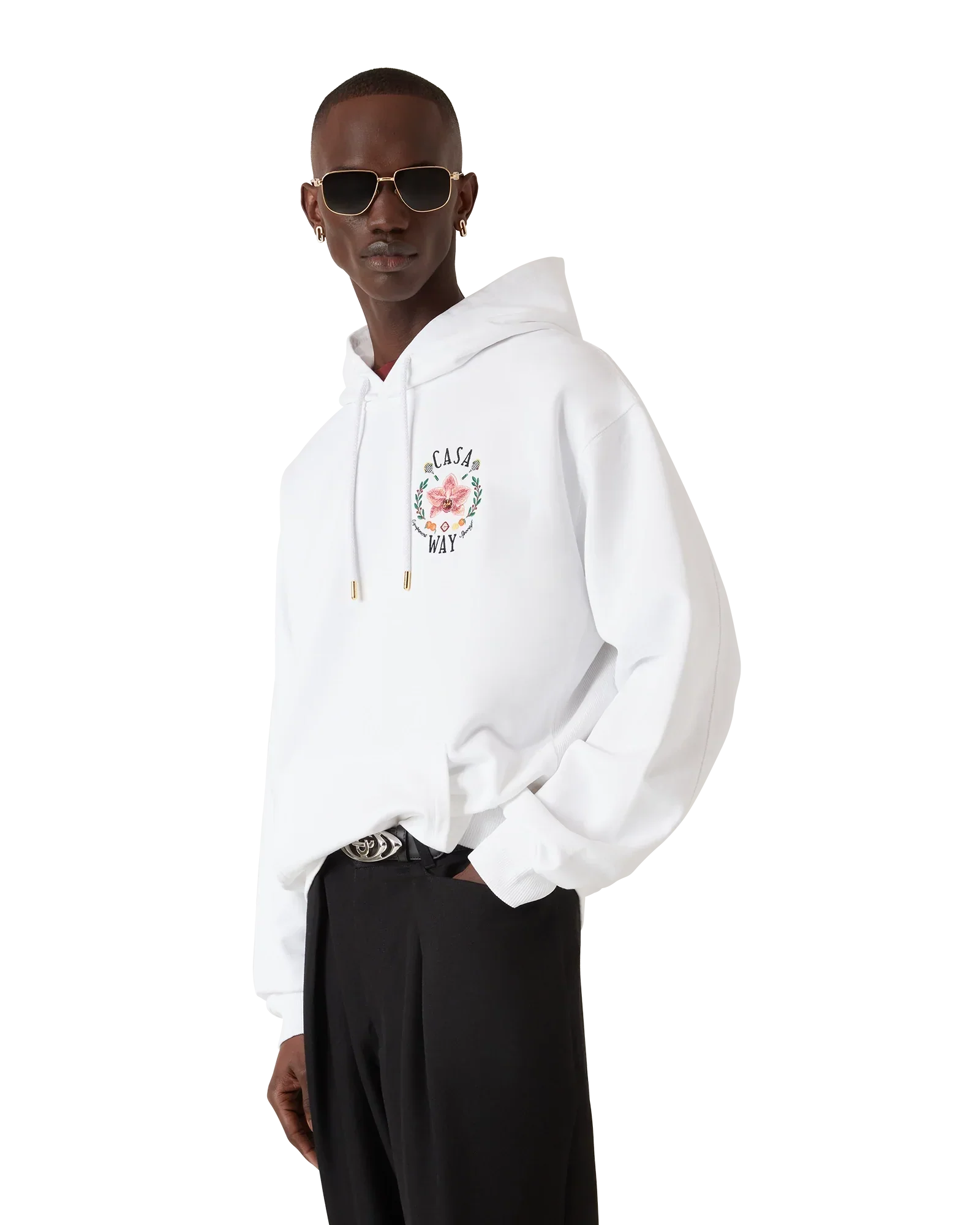 Casa Way Orchid Hooded Sweatshirt | Casablanca Paris | Image 4