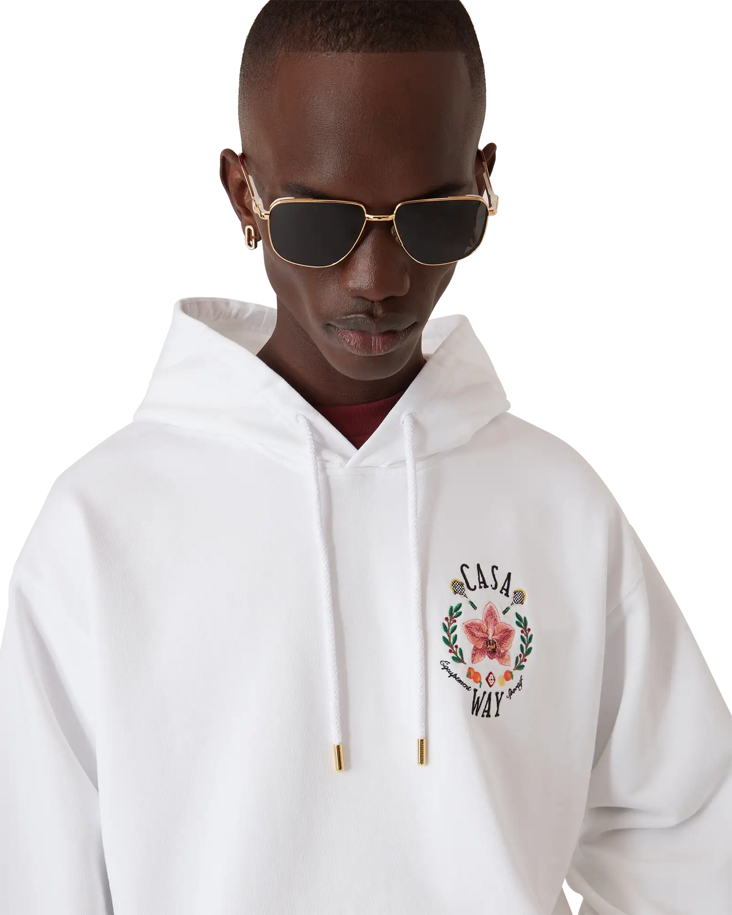 Casa Way Orchid Hooded Sweatshirt | Casablanca Paris | Image 5