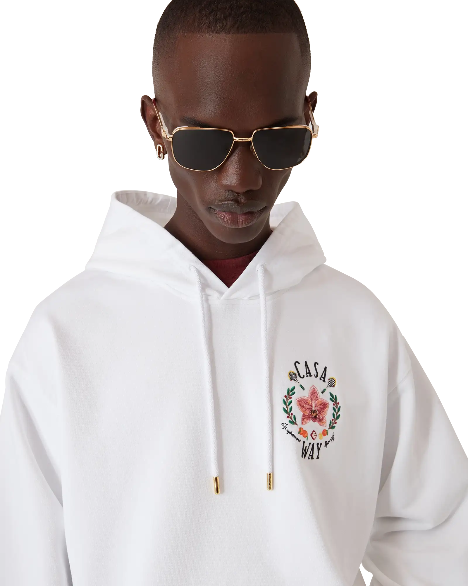 Casa Way Orchid Hooded Sweatshirt | Casablanca Paris | Image 5