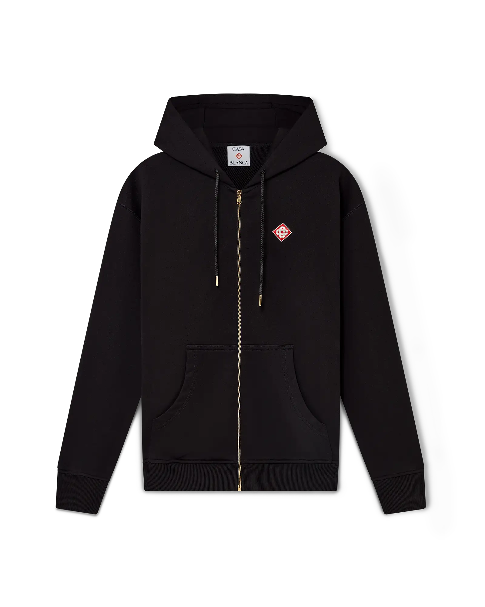 Diamond Logo Zip Hooded Sweatshirt | Casablanca Paris | Image 1