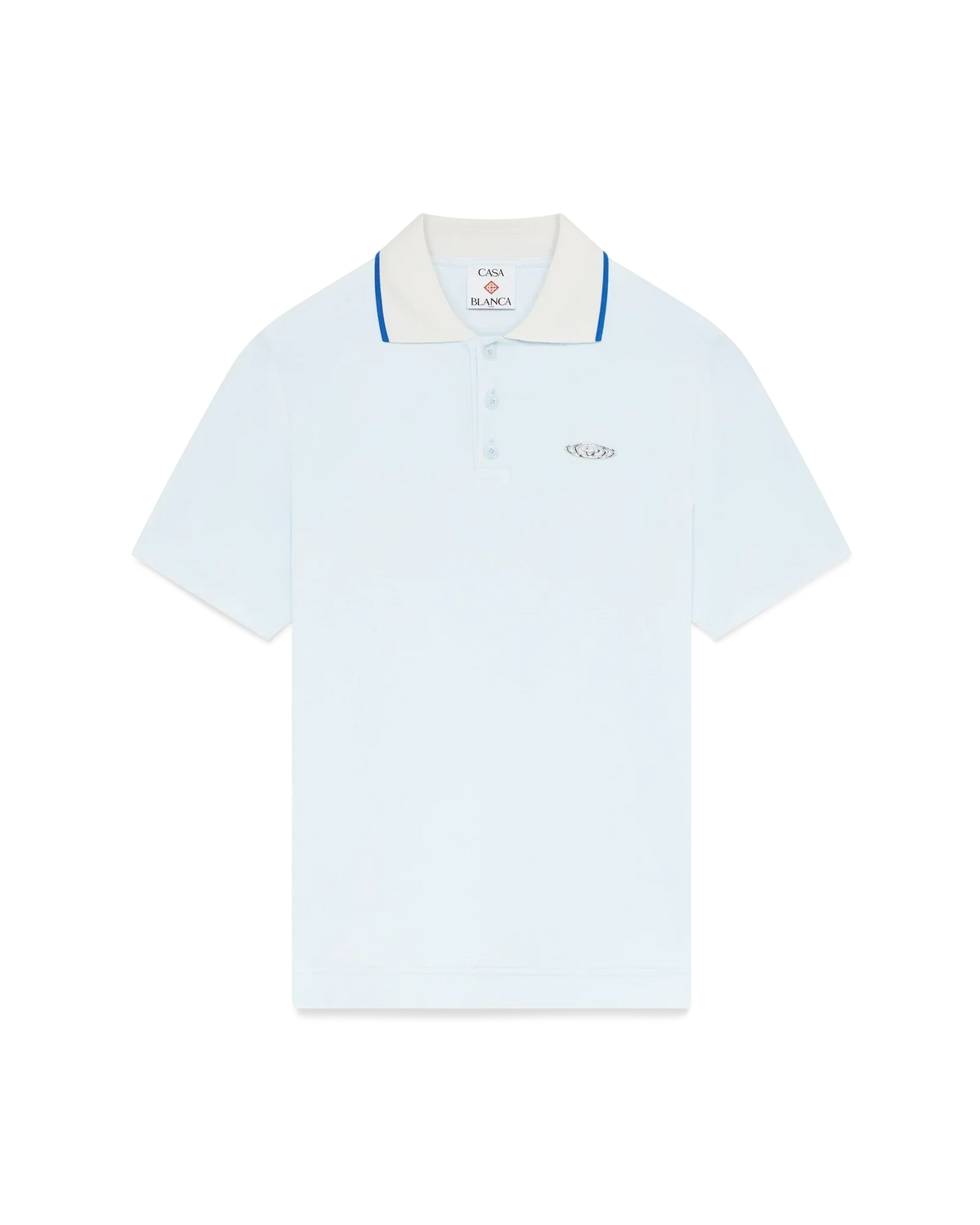 Velour Short Sleeve Polo Shirt | Casablanca Paris | Image 1