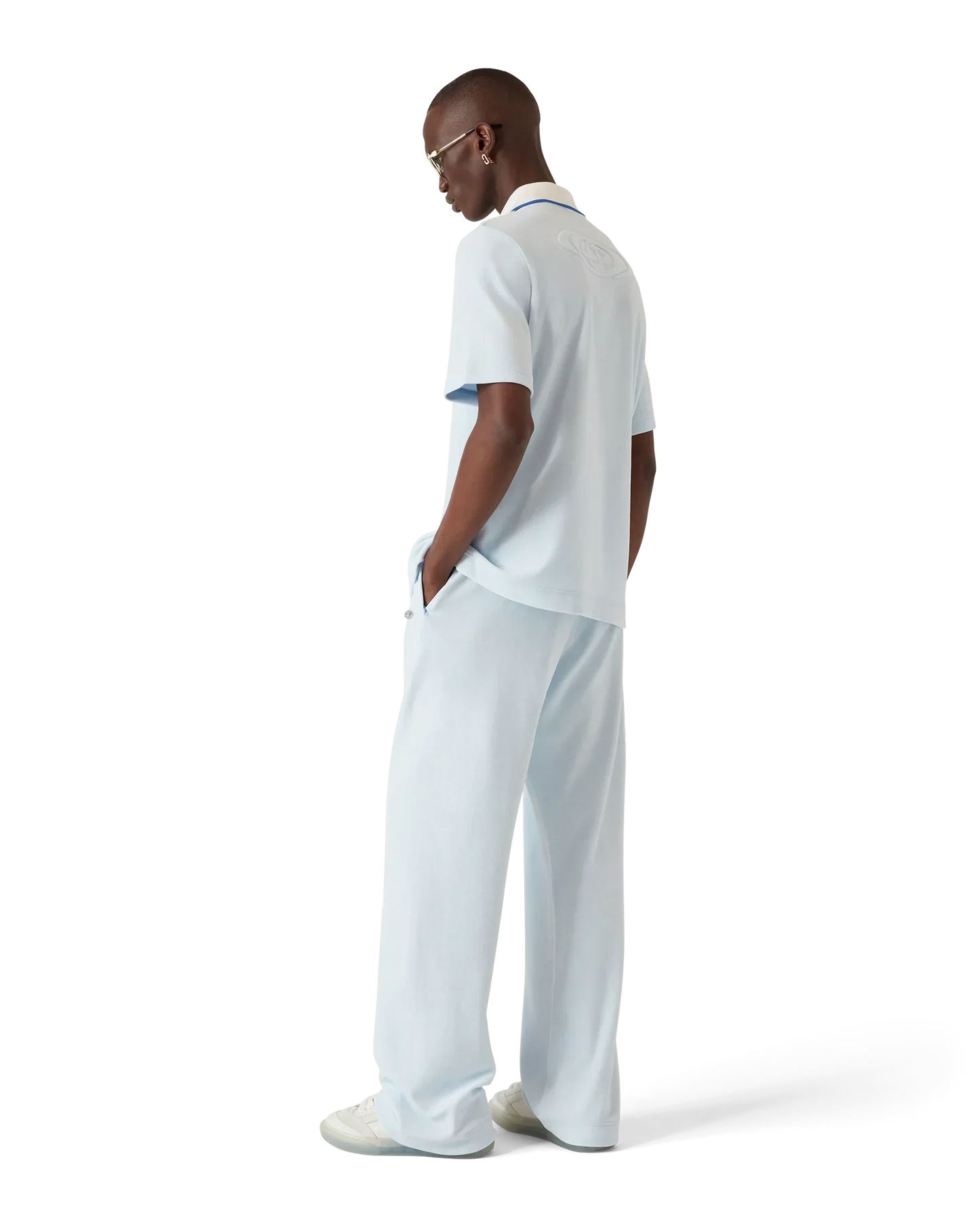 Velour Short Sleeve Polo Shirt | Casablanca Paris | Image 3