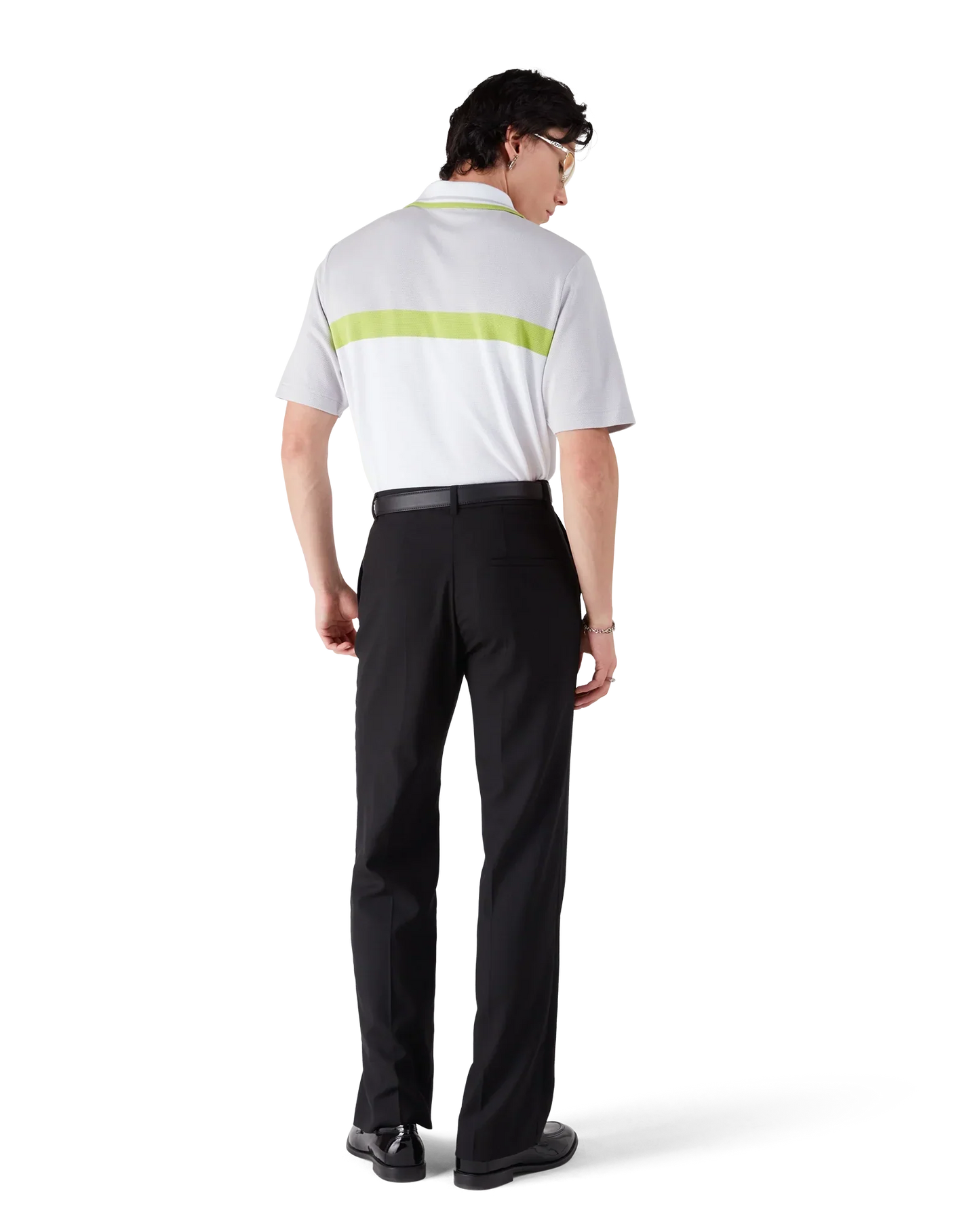 Grey Short Sleeve Polo Shirt | Casablanca Paris | Image 3