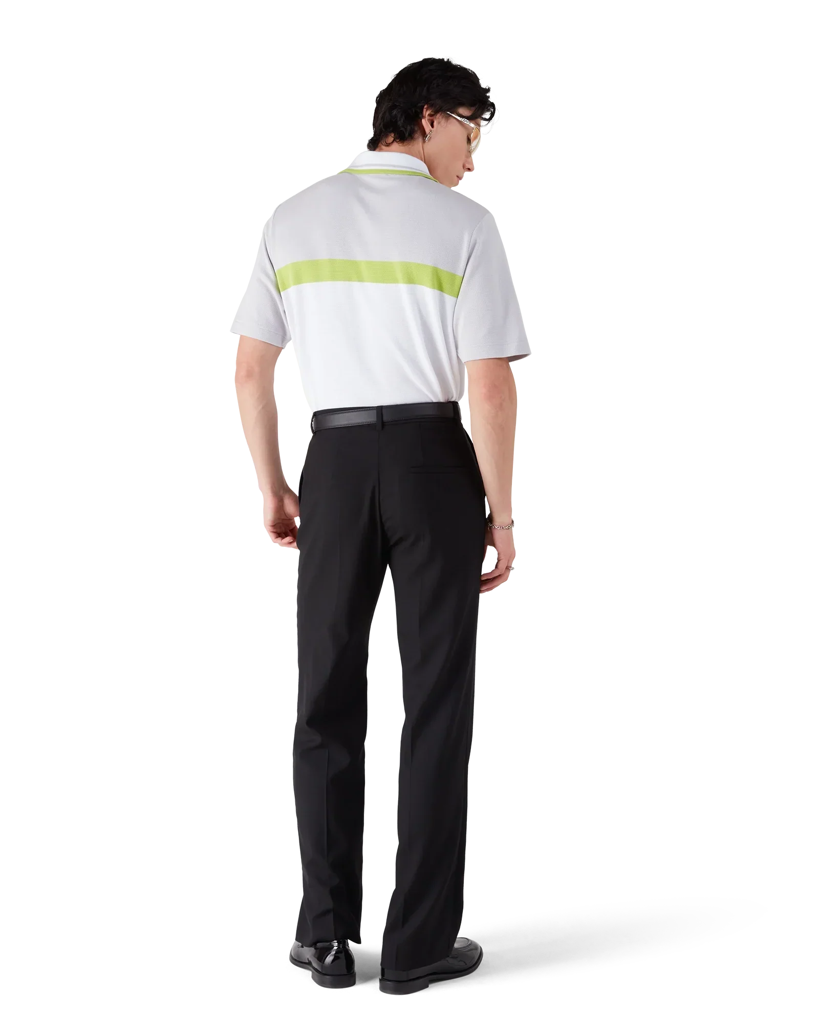 Grey Short Sleeve Polo Shirt | Casablanca Paris | Image 3