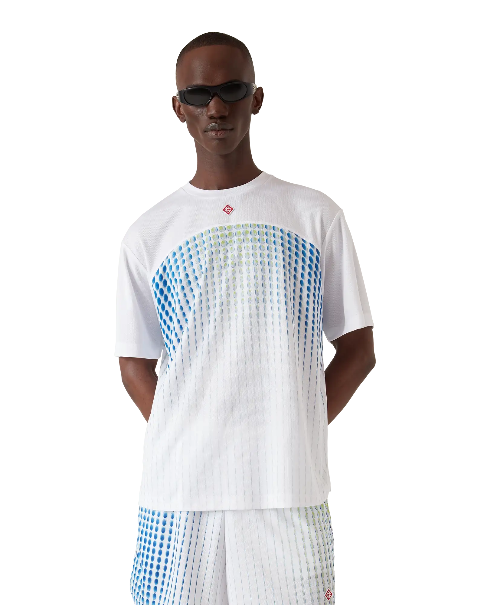 Tennis Tech Short Sleeve T-Shirt | Casablanca Paris | Image 4