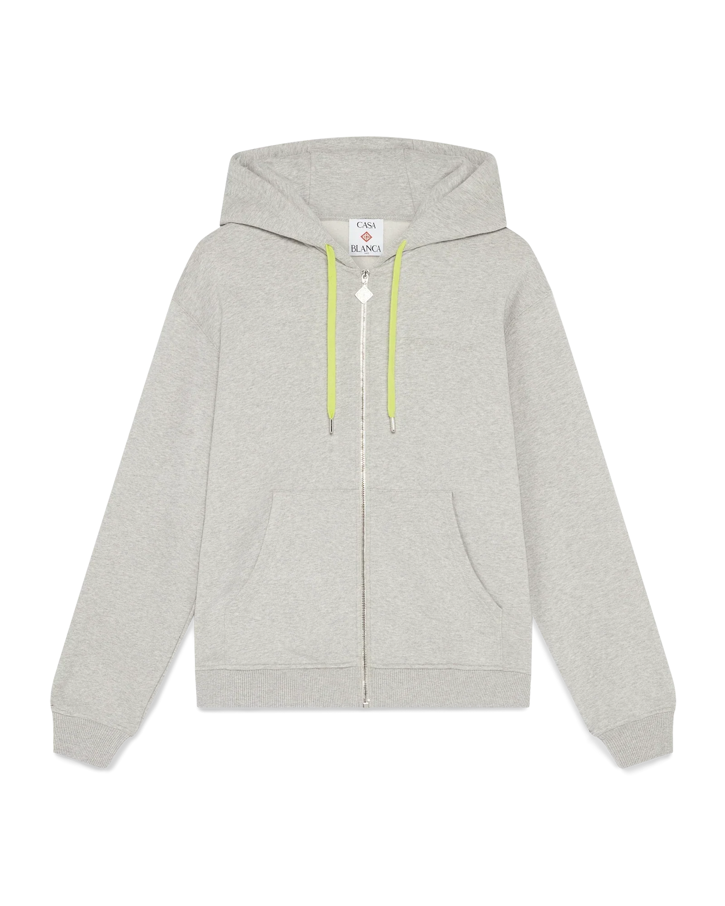 Cashmere Blend Zip-Up Hooded Sweatshirt | Casablanca Paris | Image 1