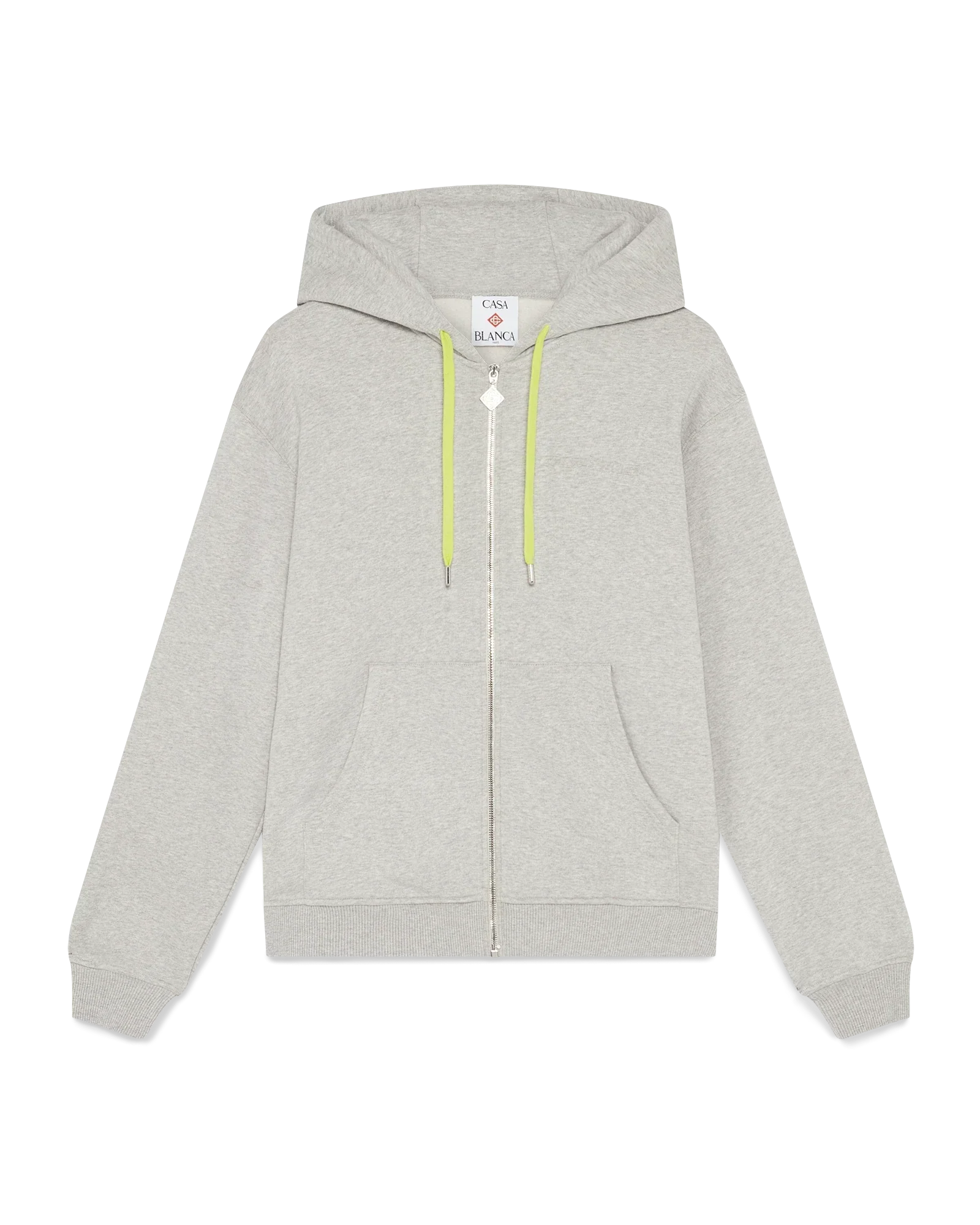 Cashmere Blend Zip-Up Hooded Sweatshirt | Casablanca Paris | Image 1