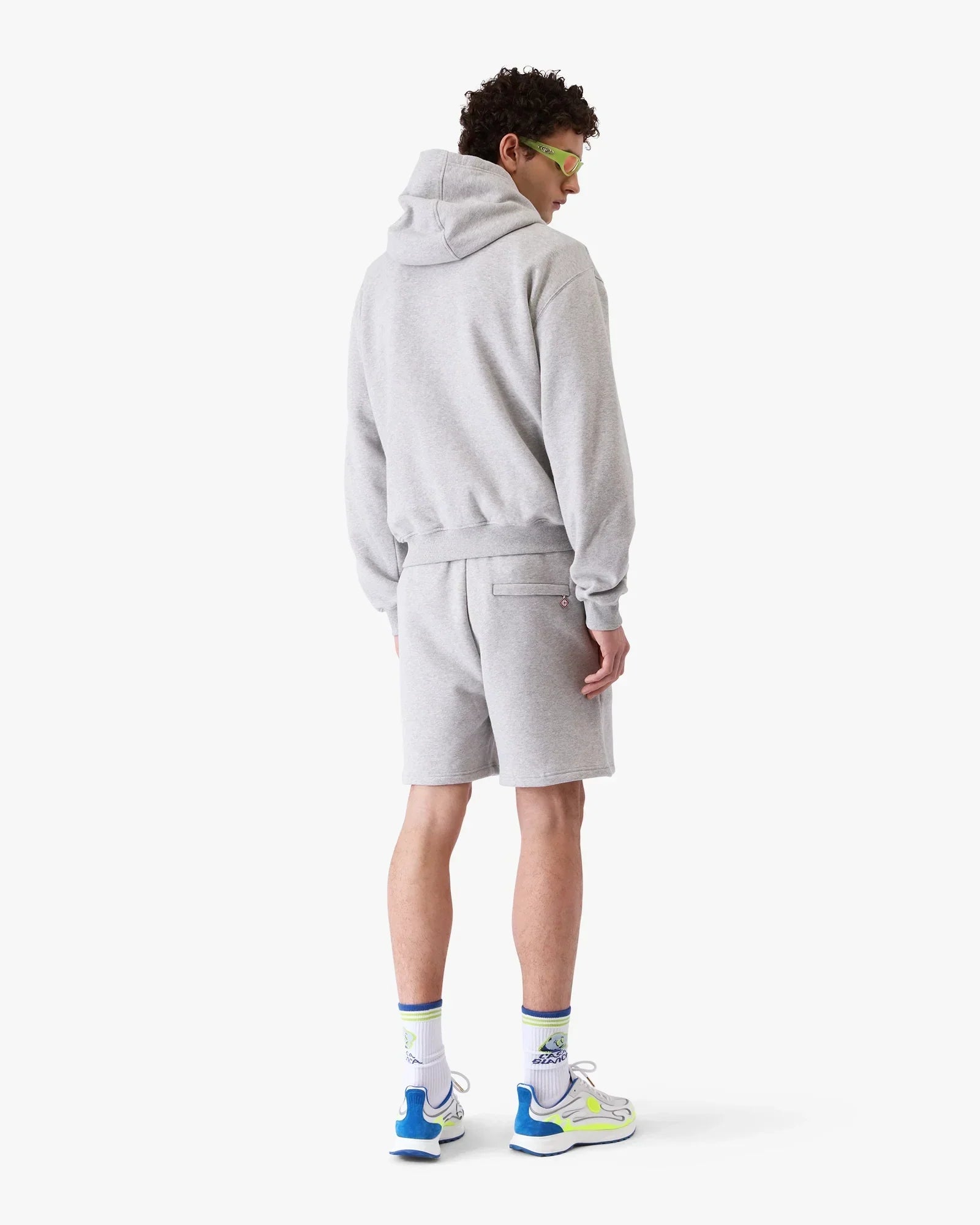 Cashmere Blend Zip-Up Hooded Sweatshirt | Casablanca Paris | Image 3