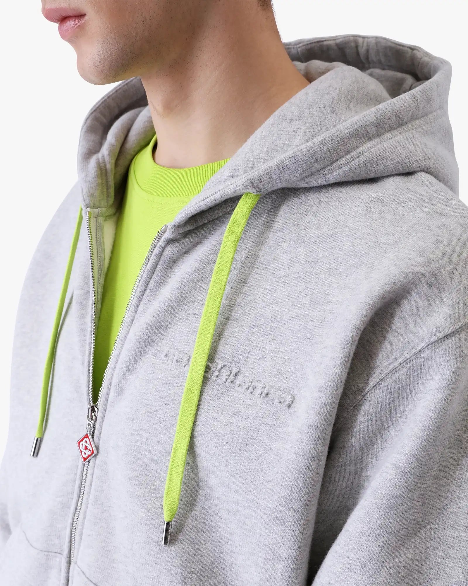Cashmere Blend Zip-Up Hooded Sweatshirt | Casablanca Paris | Image 5