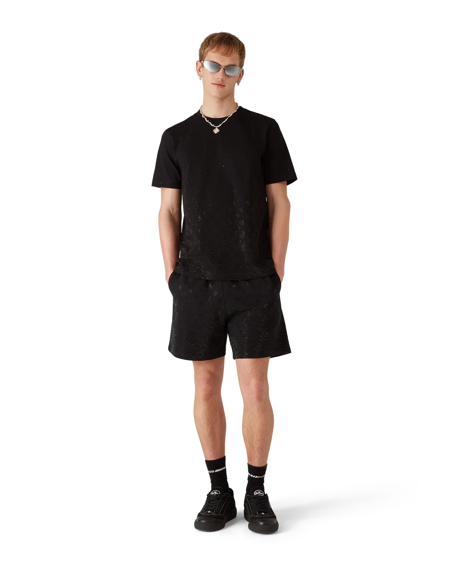 Crystal Monogram Sweatshorts | Casablanca Paris | Image 2