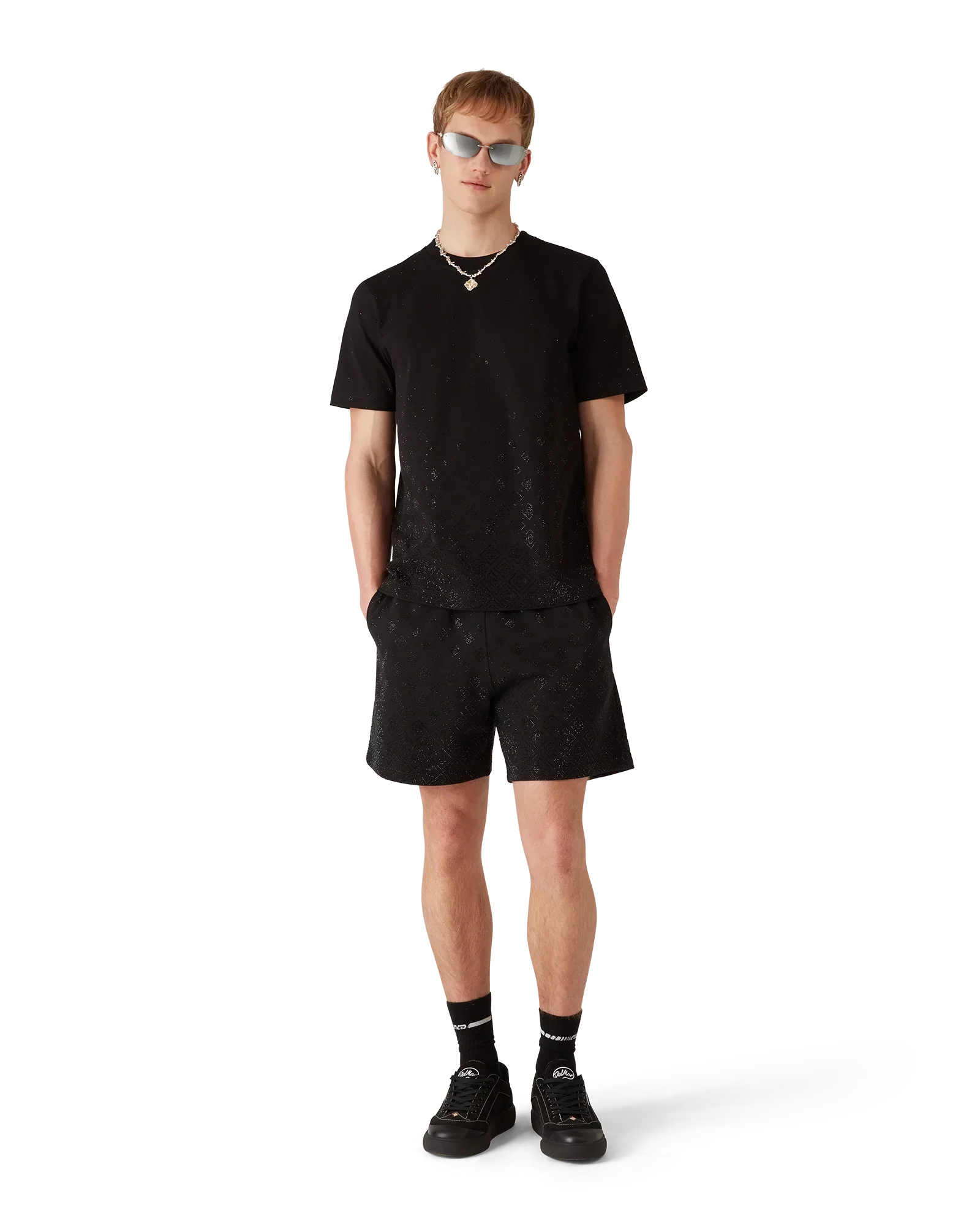 Crystal Monogram Sweatshorts | Casablanca Paris | Image 2
