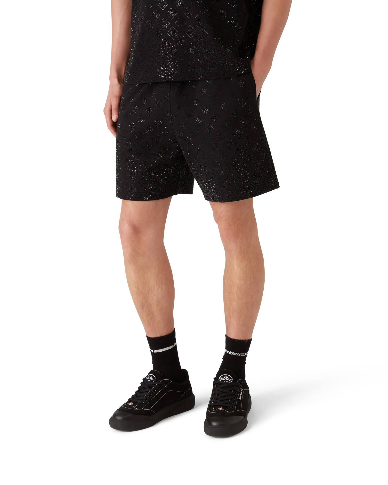 Crystal Monogram Sweatshorts | Casablanca Paris | Image 4
