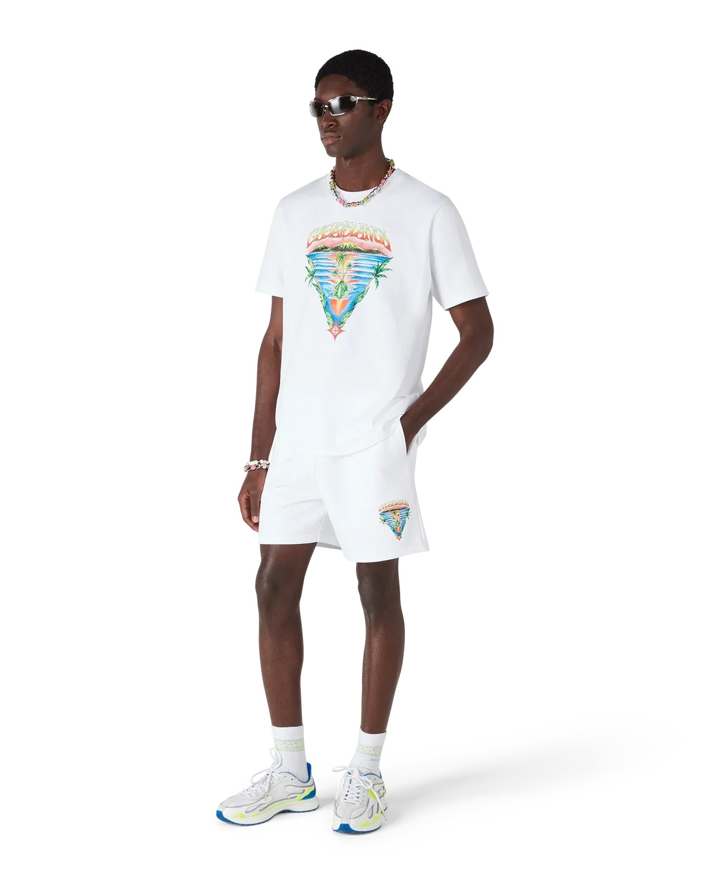 Innocence Triangle Sweatshorts | Casablanca Paris | Image 2