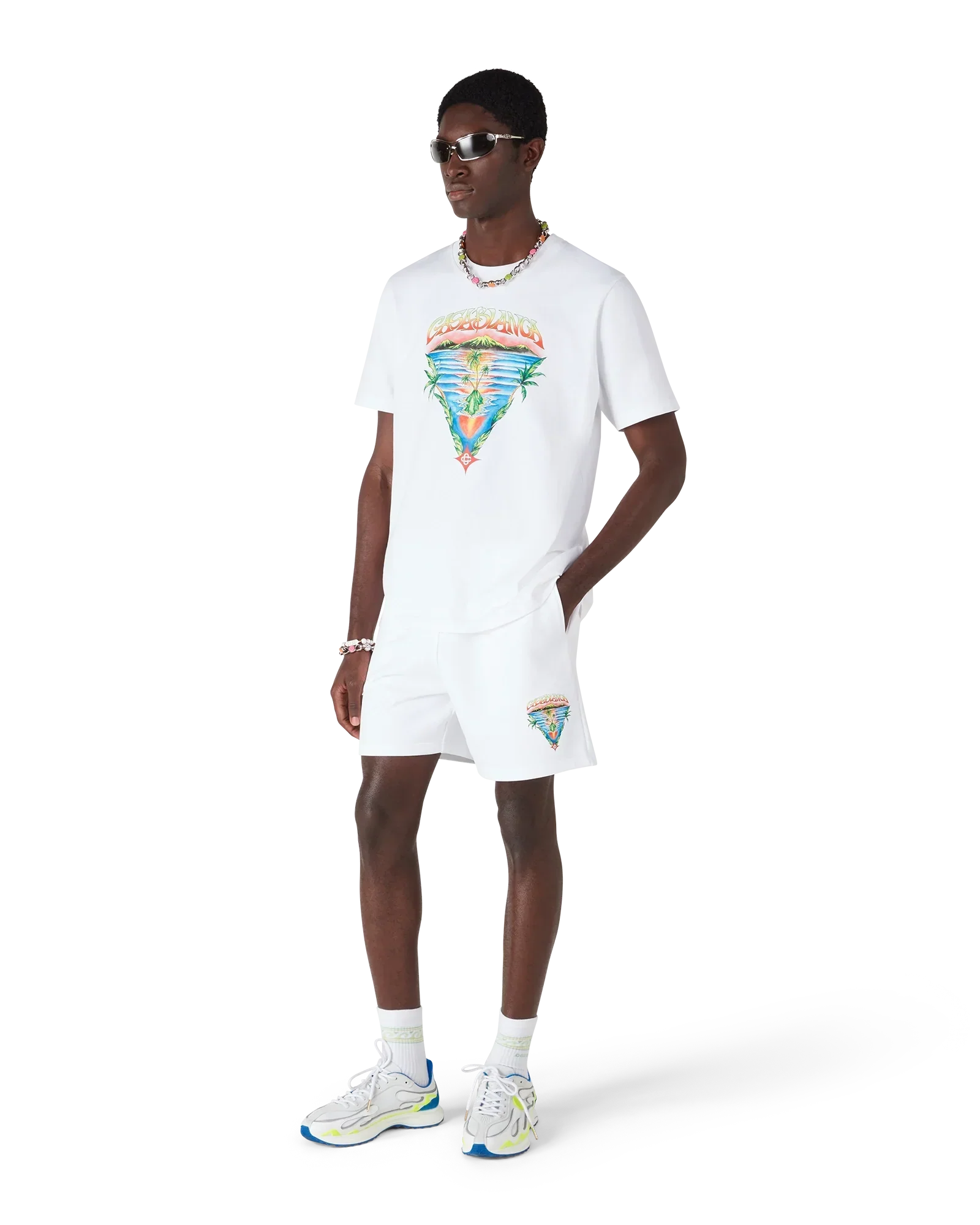 Innocence Triangle Sweatshorts | Casablanca Paris | Image 2