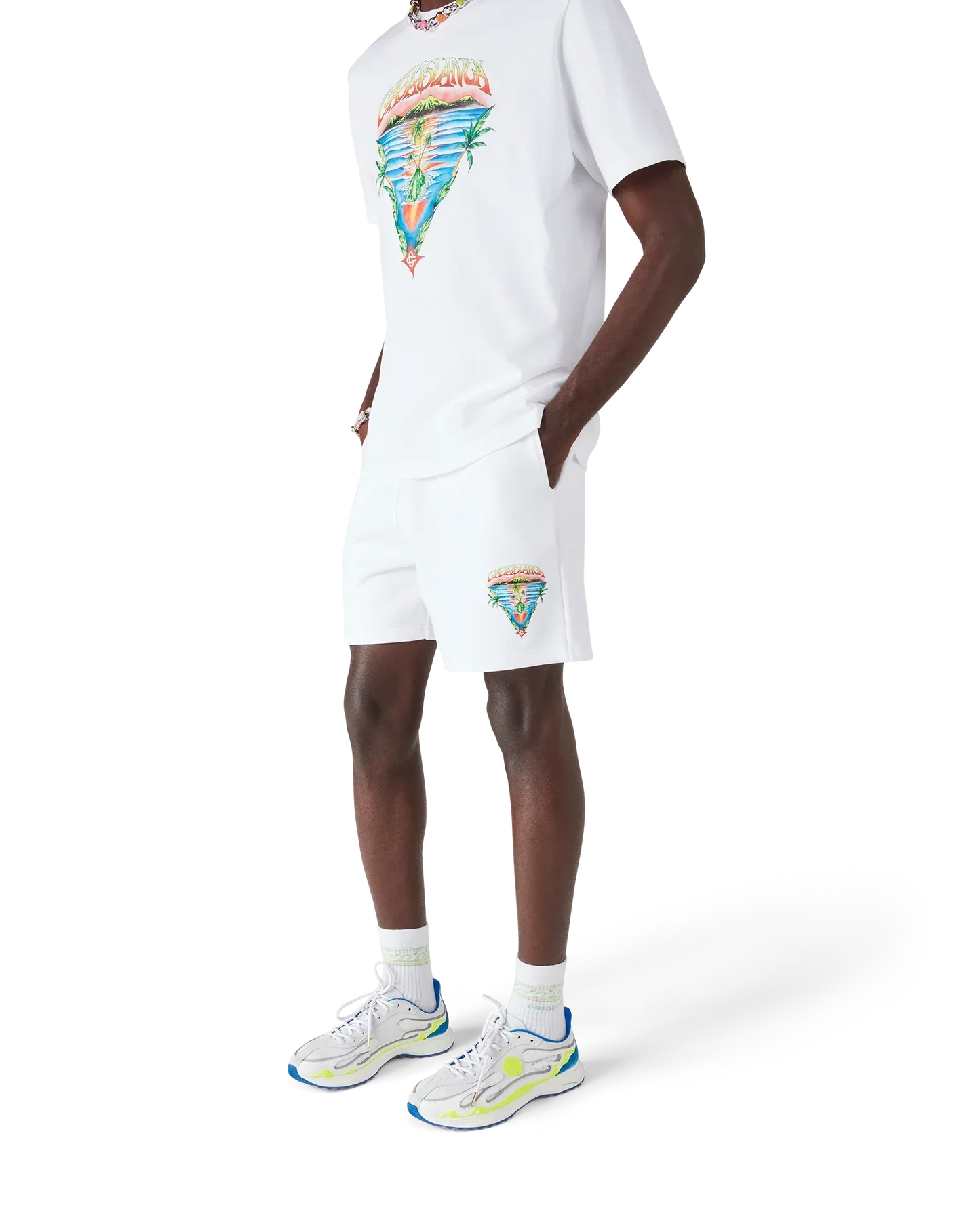 Innocence Triangle Sweatshorts | Casablanca Paris | Image 4