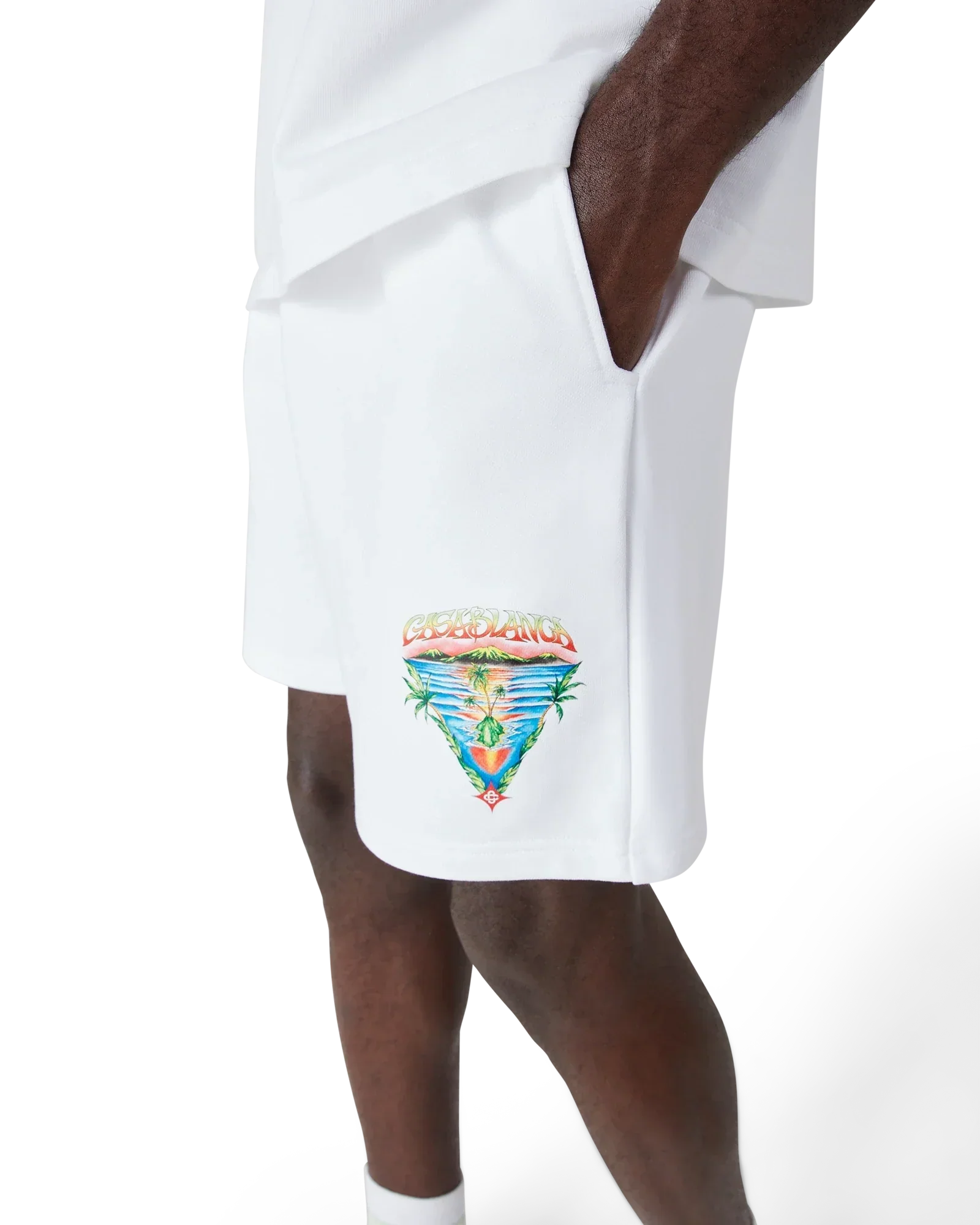 Innocence Triangle Sweatshorts | Casablanca Paris | Image 5