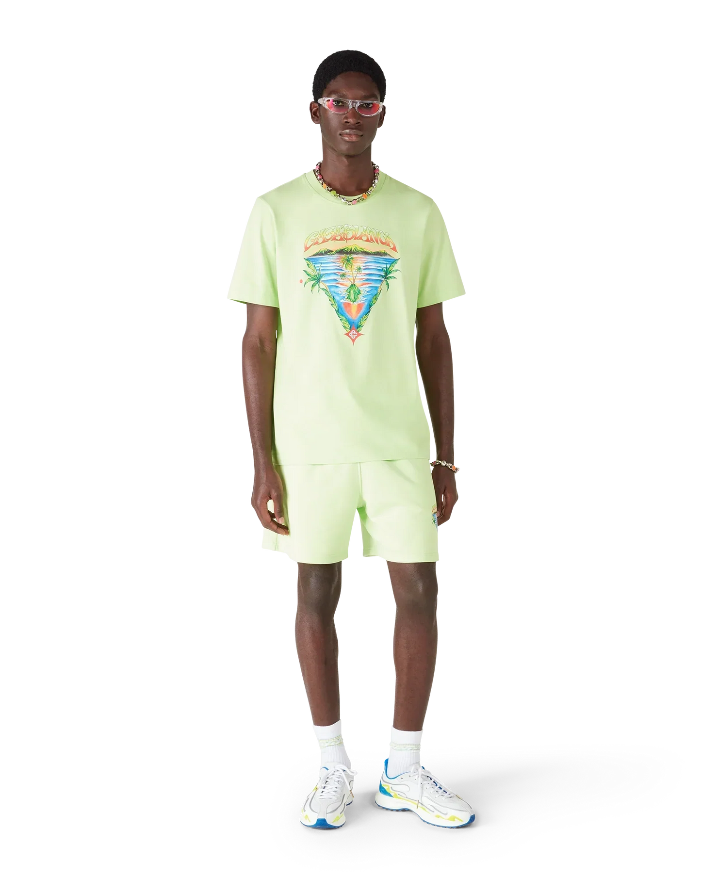 Innocence Triangle Sweatshorts | Casablanca Paris | Image 2