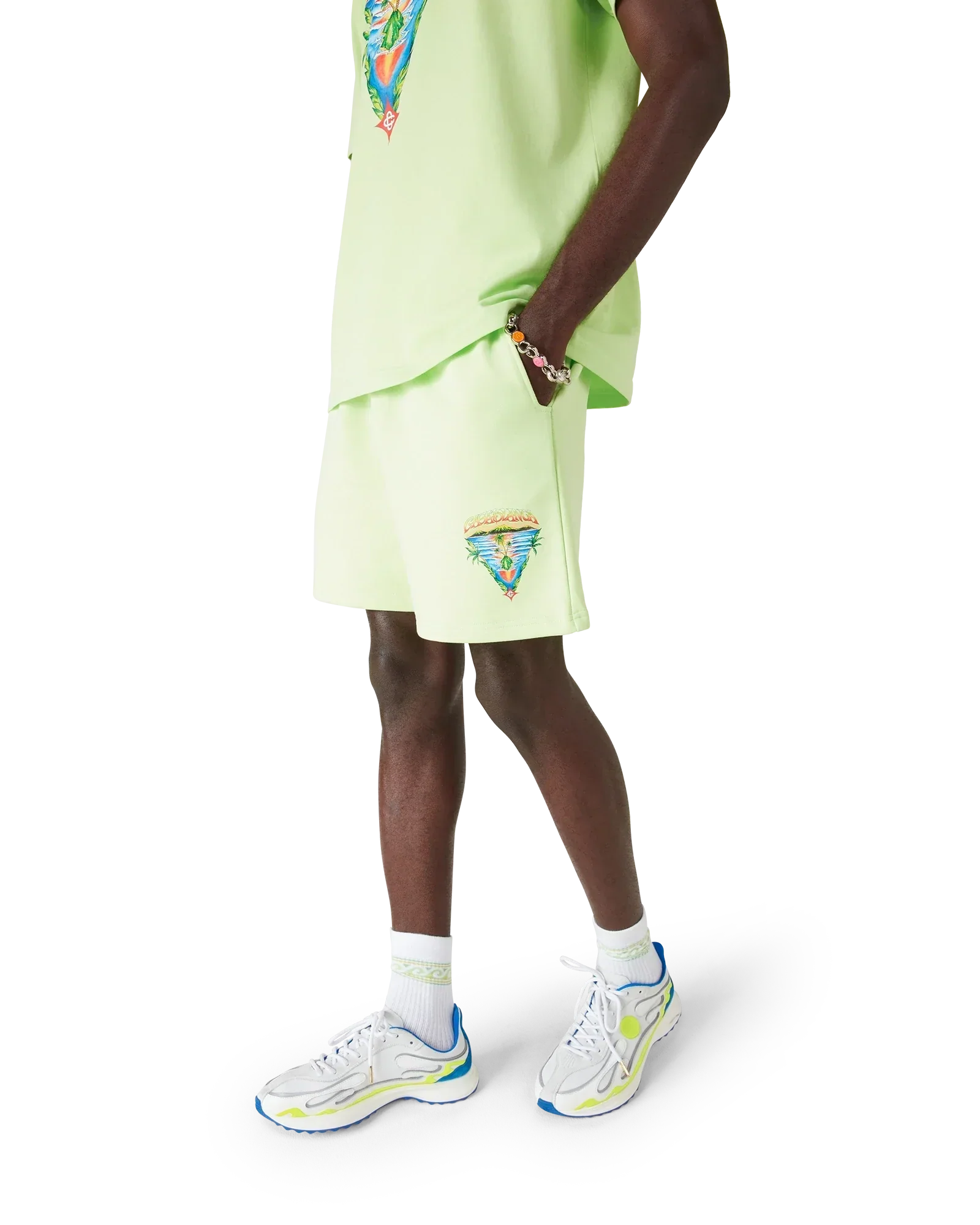 Innocence Triangle Sweatshorts | Casablanca Paris | Image 4