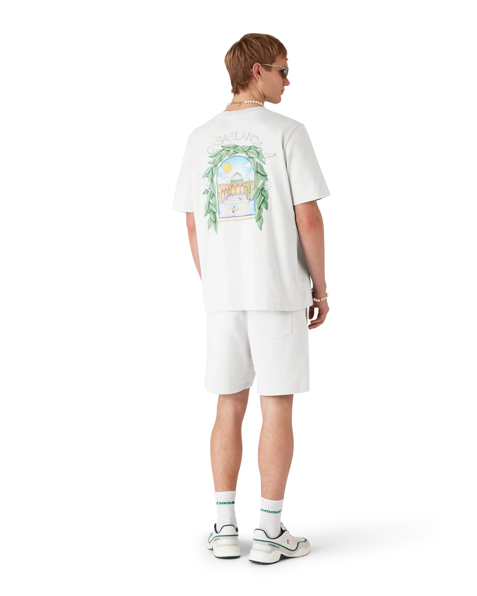 Grey L'Arche Sweatshorts | Casablanca Paris | Image 3