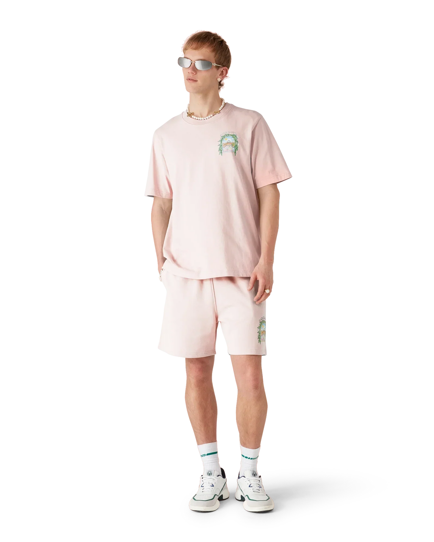 Pink L'Arche Sweatshorts | Casablanca Paris | Image 2