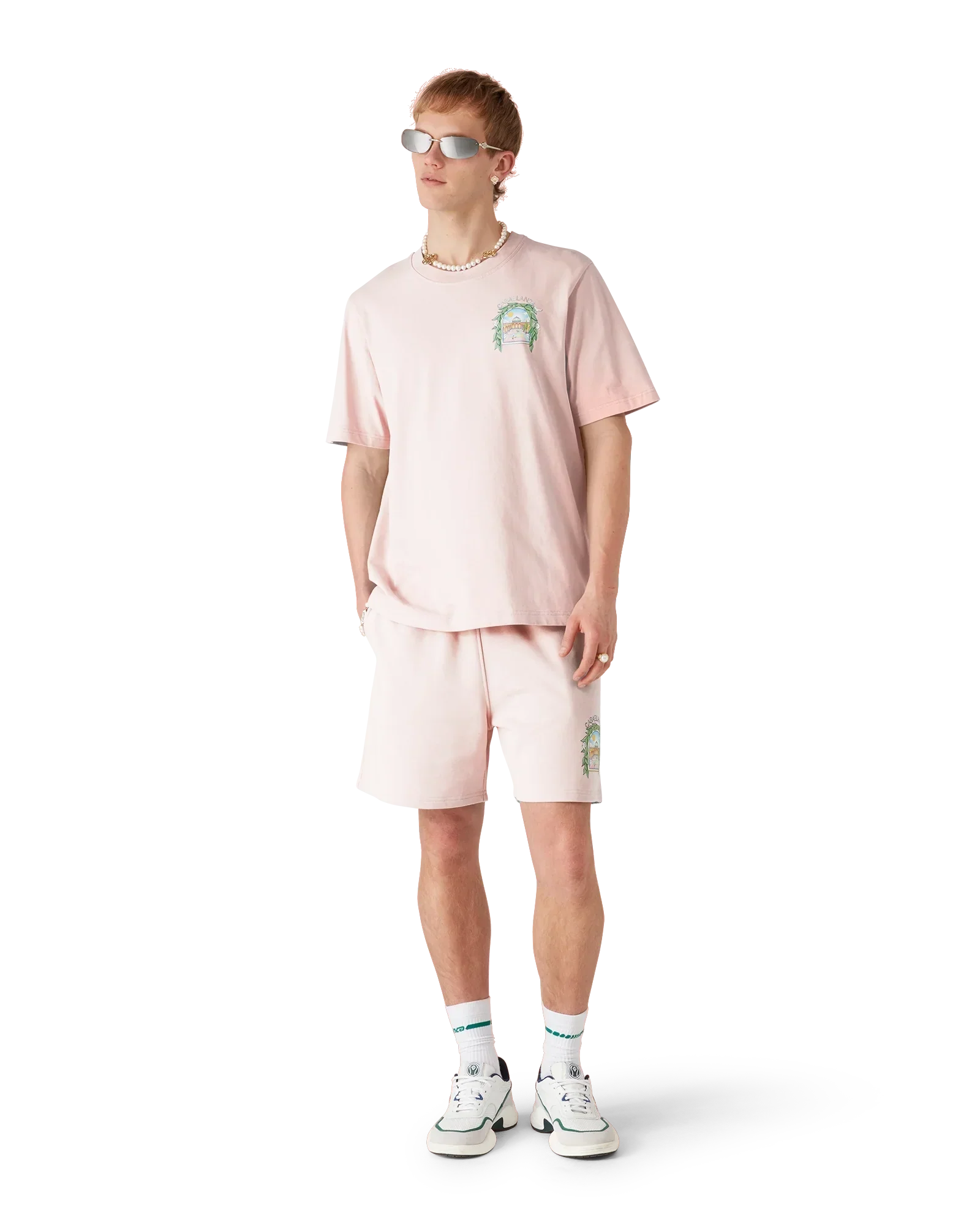 Pink L'Arche Sweatshorts | Casablanca Paris | Image 2