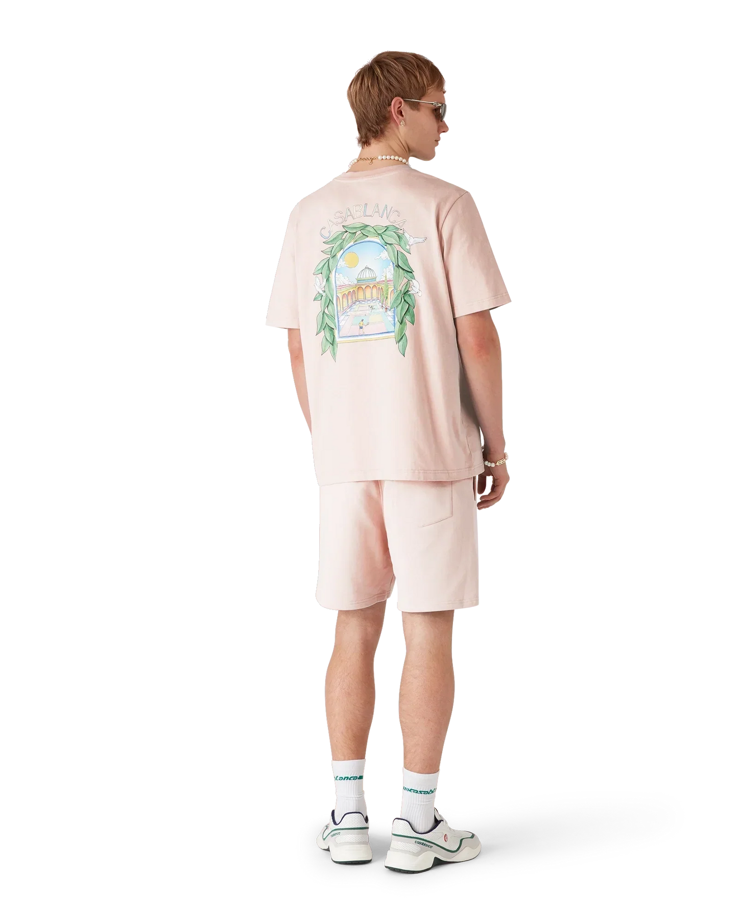 Pink L'Arche Sweatshorts | Casablanca Paris | Image 3