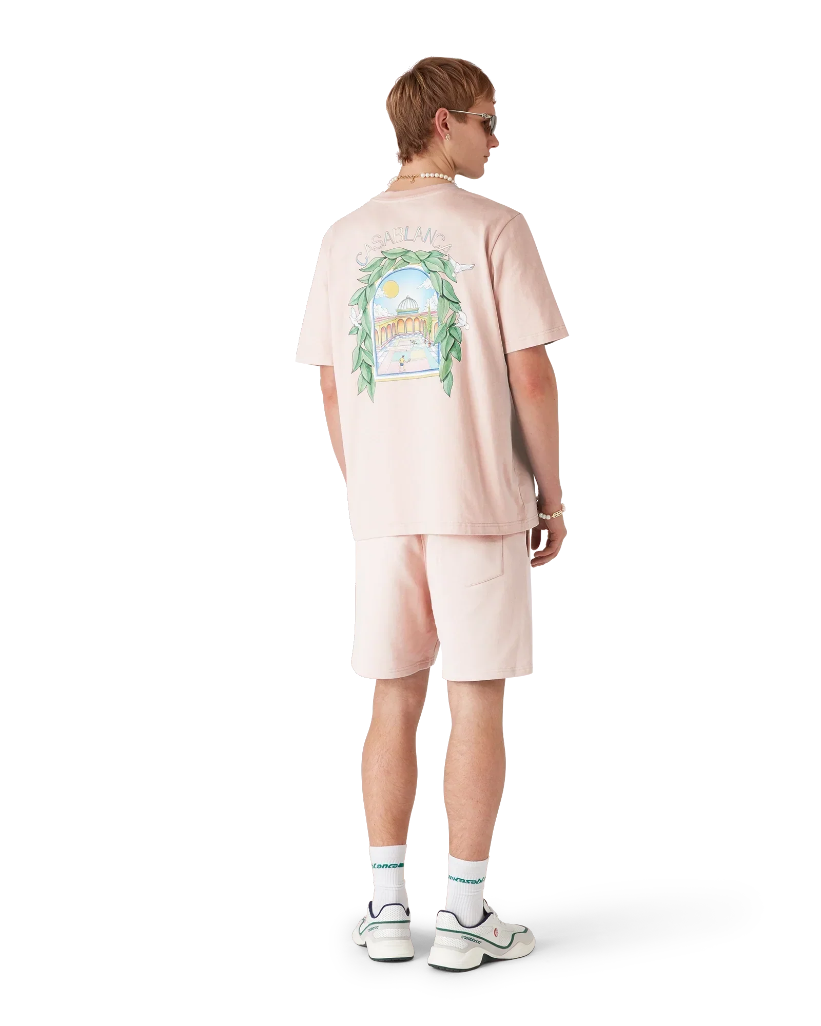 Pink L'Arche Sweatshorts | Casablanca Paris | Image 3