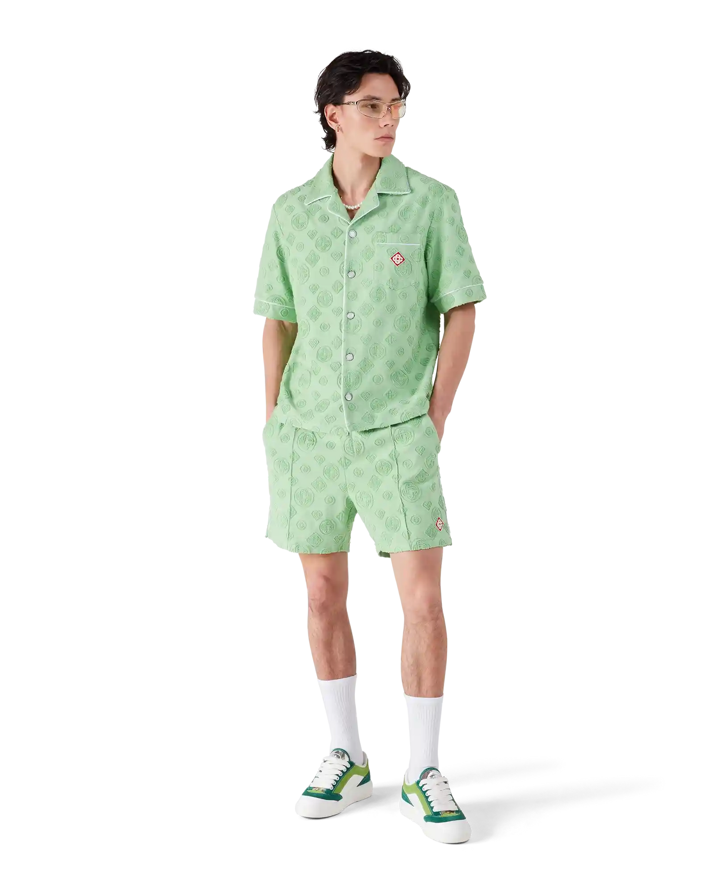 Towelling Monogram Shorts | Casablanca Paris | Image 2