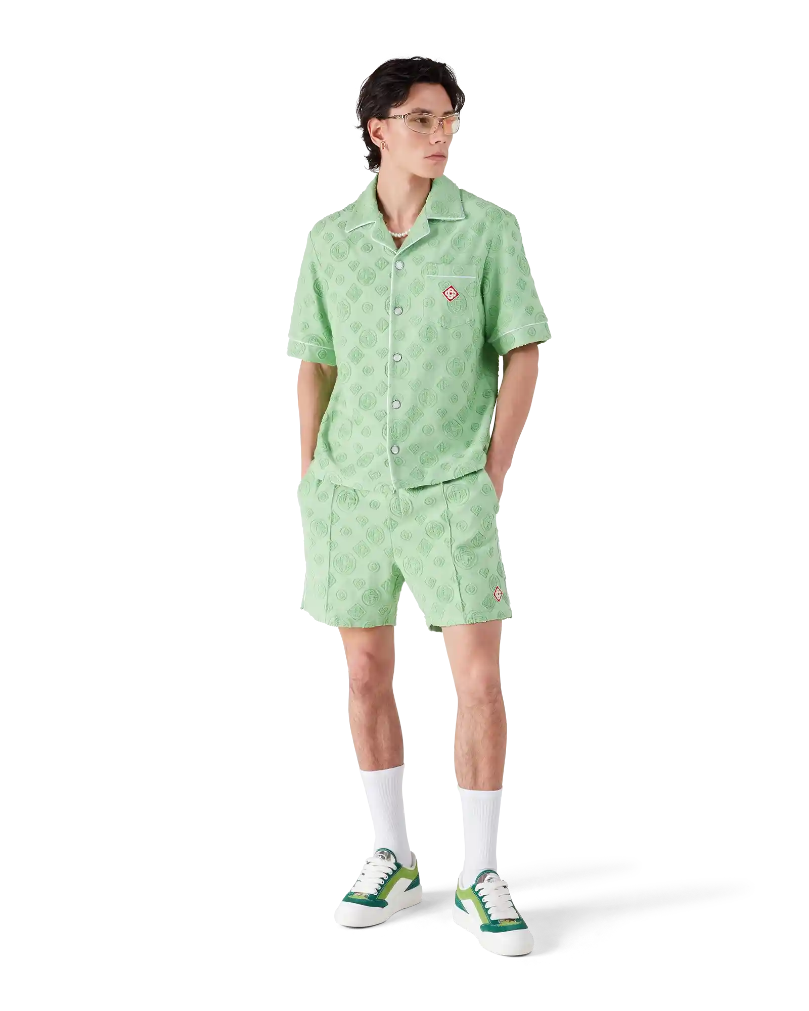 Towelling Monogram Shorts | Casablanca Paris | Image 2