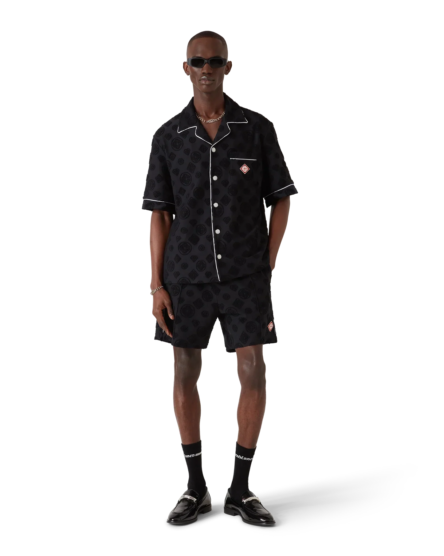 Towelling Monogram Shorts | Casablanca Paris | Image 2