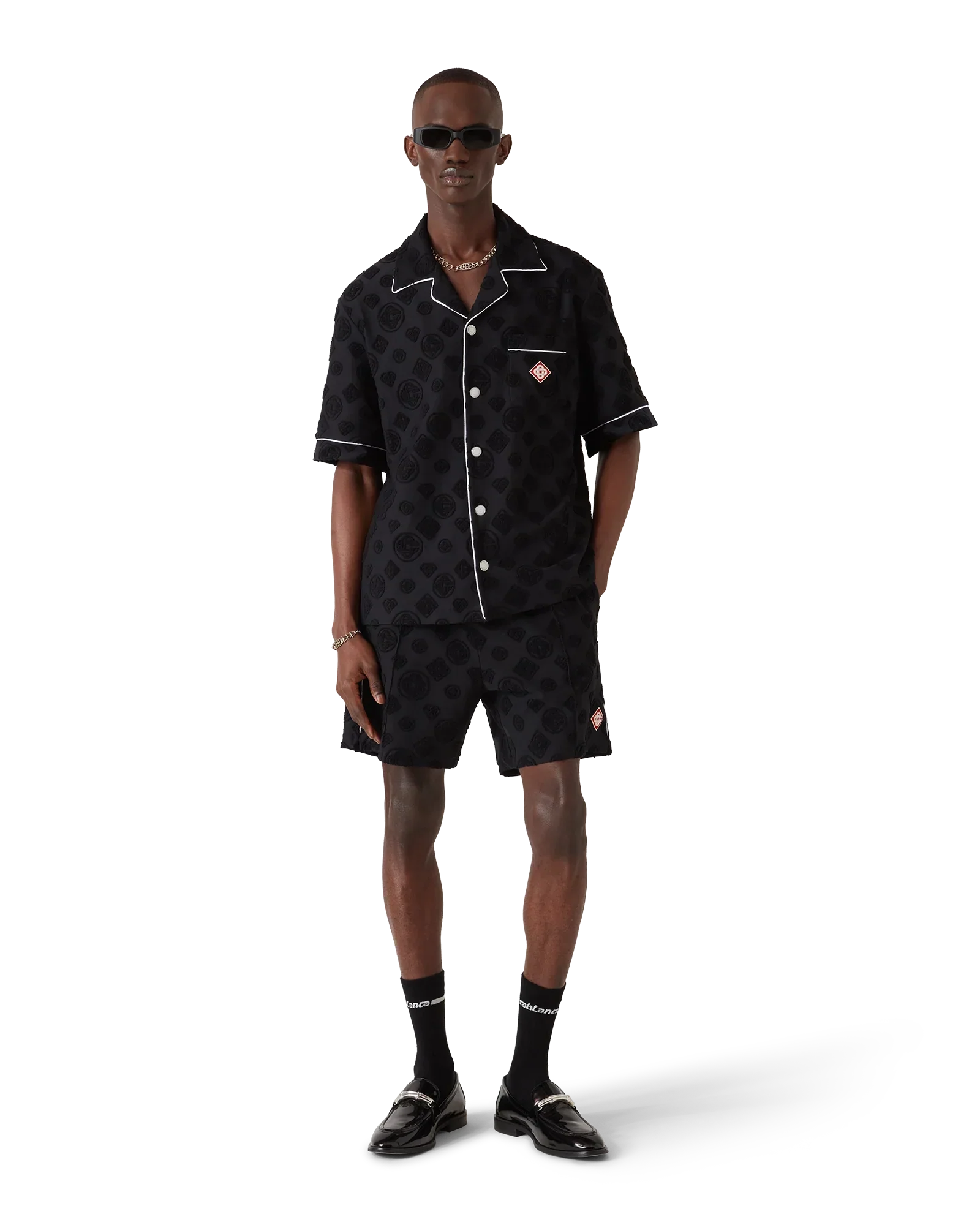 Towelling Monogram Shorts | Casablanca Paris | Image 2