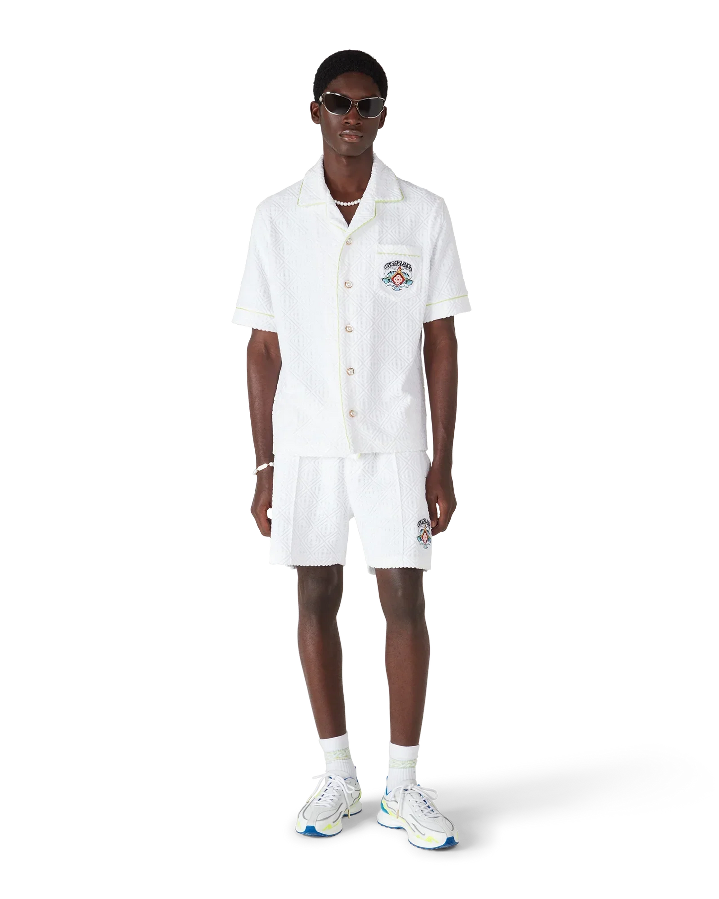 White Towelling Shorts | Casablanca Paris | Image 2