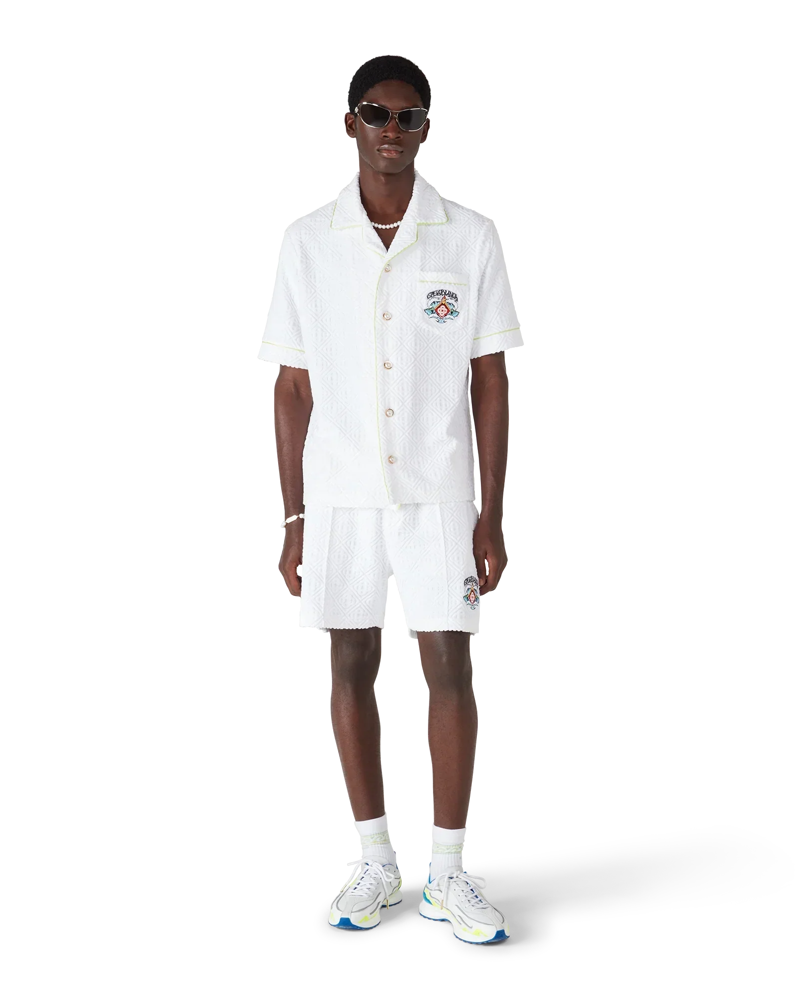 White Towelling Shorts | Casablanca Paris | Image 2