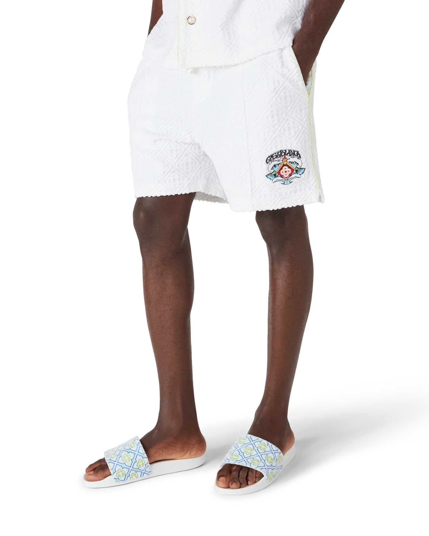 White Towelling Shorts | Casablanca Paris | Image 6