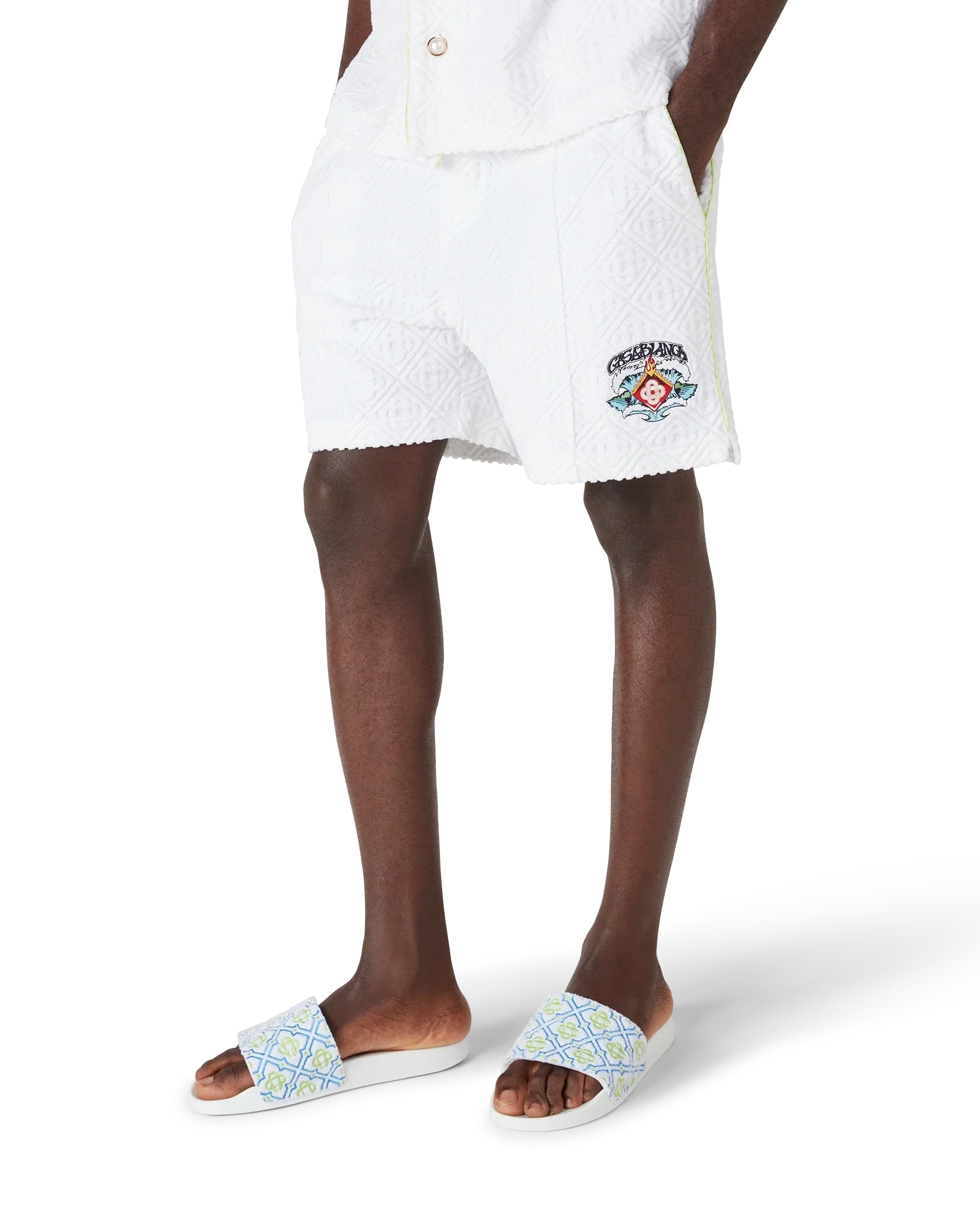 White Towelling Shorts | Casablanca Paris | Image 6