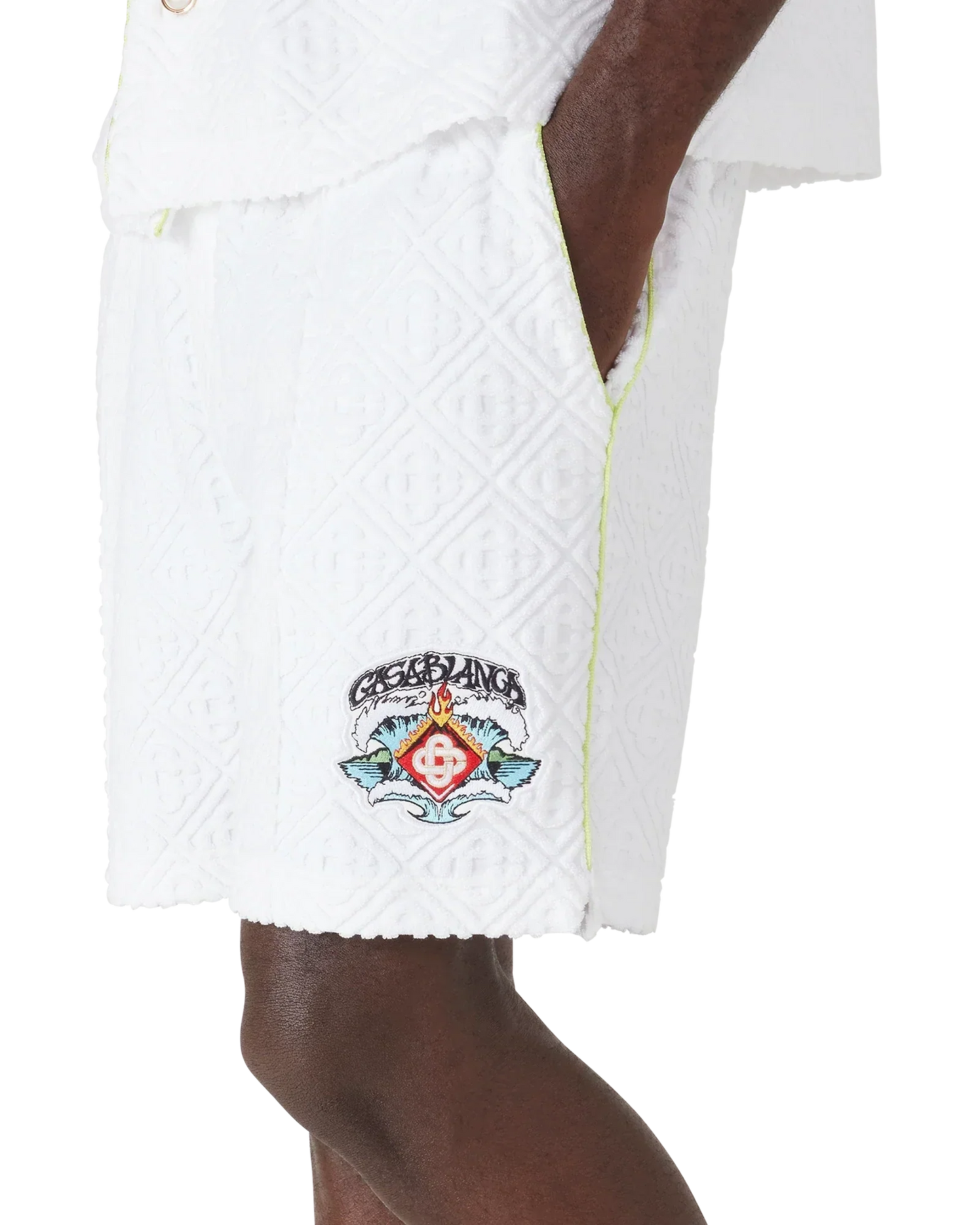 White Towelling Shorts | Casablanca Paris | Image 7