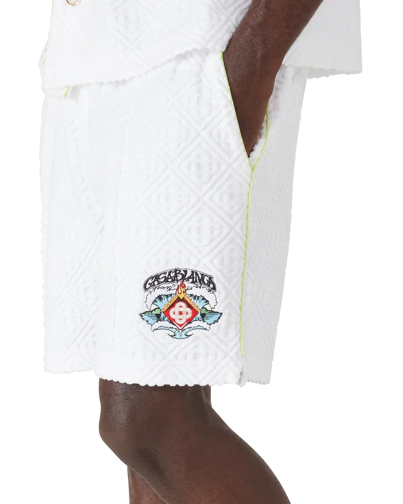 White Towelling Shorts | Casablanca Paris | Image 7