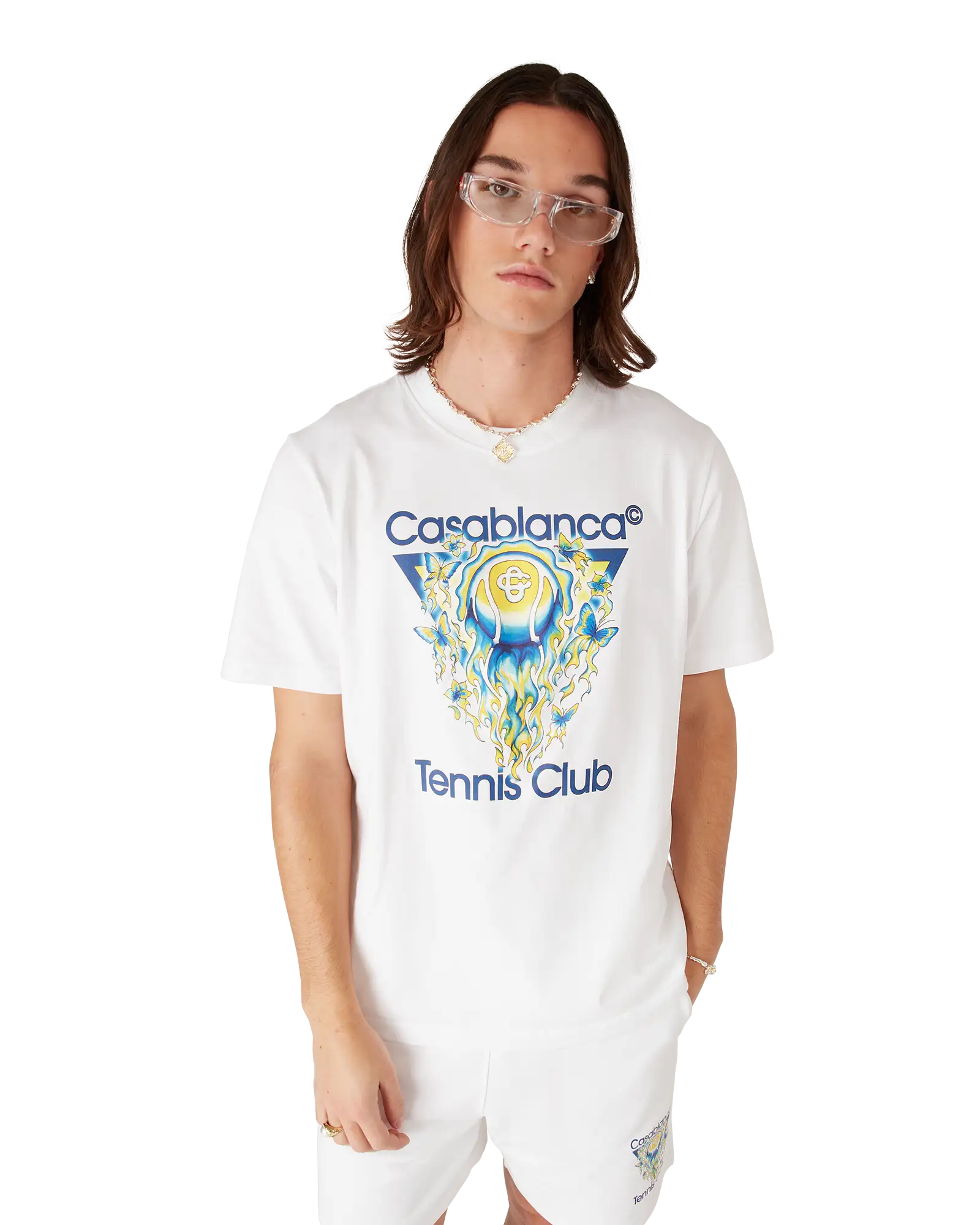 Tennis Club Icon Short Sleeve T-Shirt | Casablanca Paris | Image 4