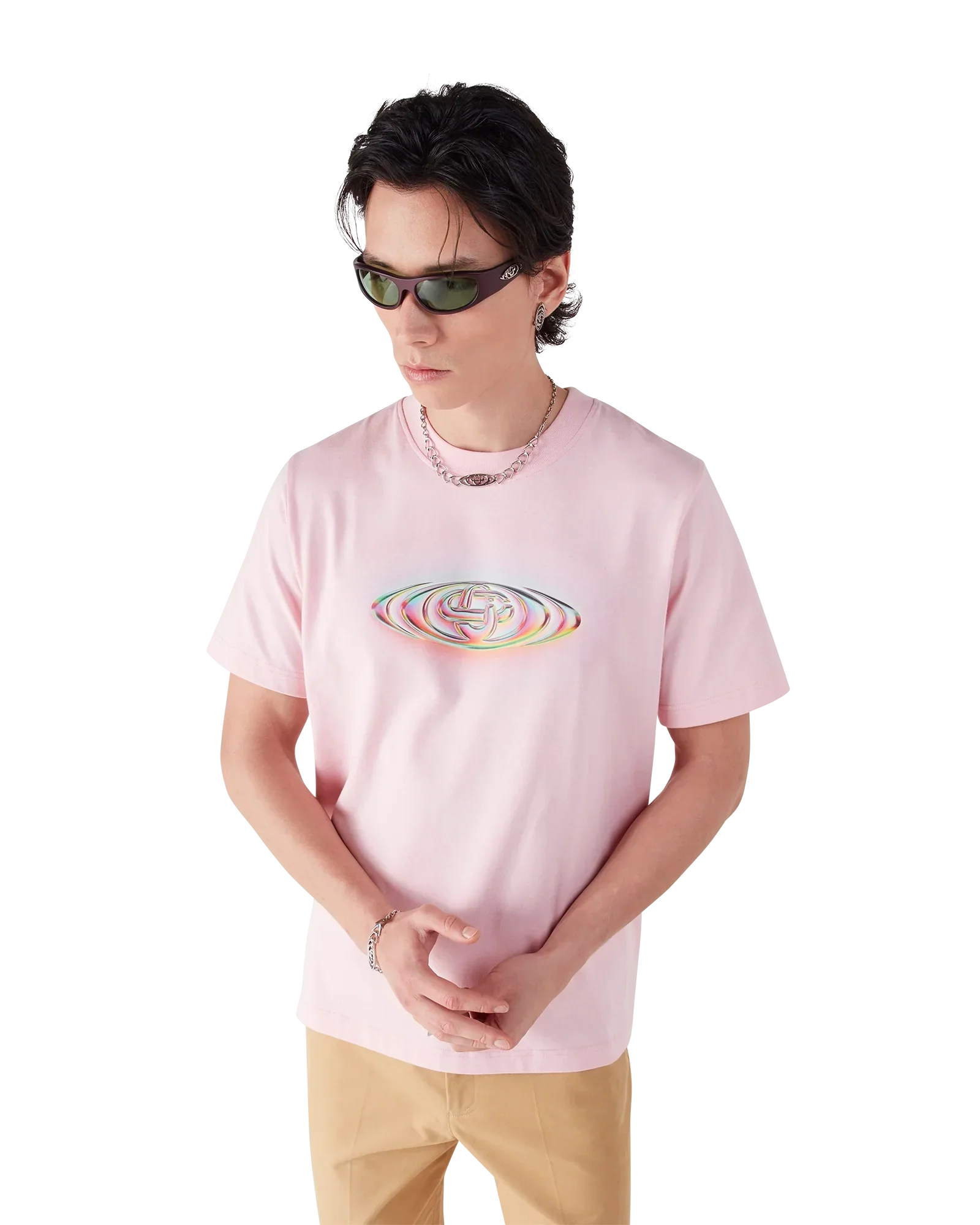 Glass Logo Short Sleeve T-shirt | Casablanca Paris | Image 4