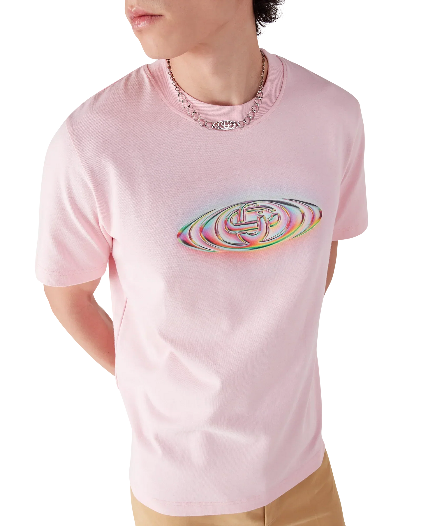 Glass Logo Short Sleeve T-shirt | Casablanca Paris | Image 5