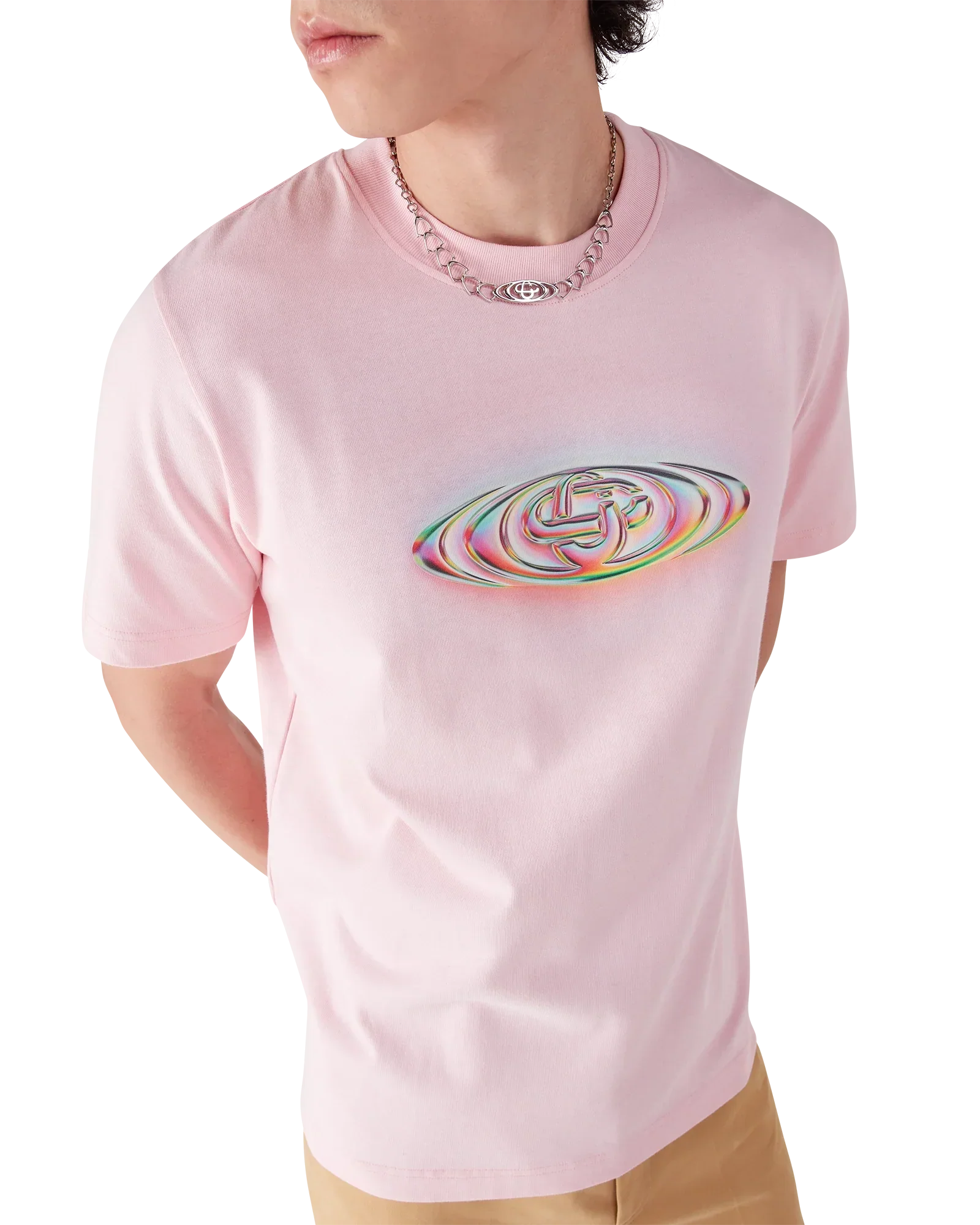 Glass Logo Short Sleeve T-shirt | Casablanca Paris | Image 5