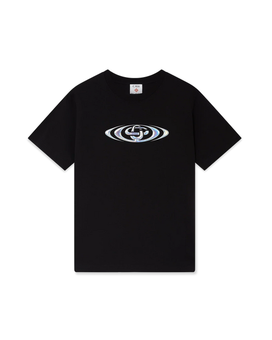 Warped Logo Short Sleeve T-Shirt | Casablanca Paris | Image 1