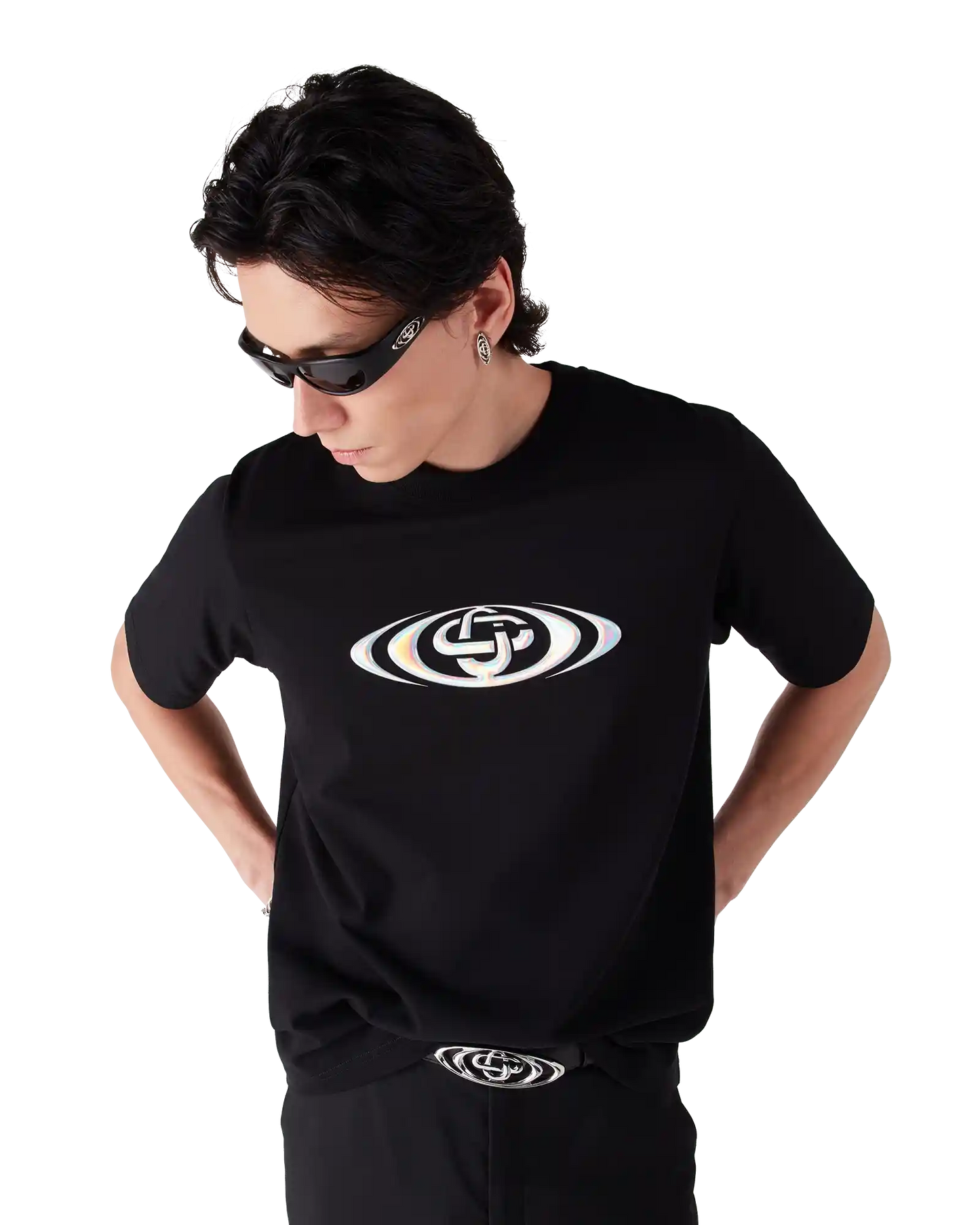 Warped Logo Short Sleeve T-Shirt | Casablanca Paris | Image 4