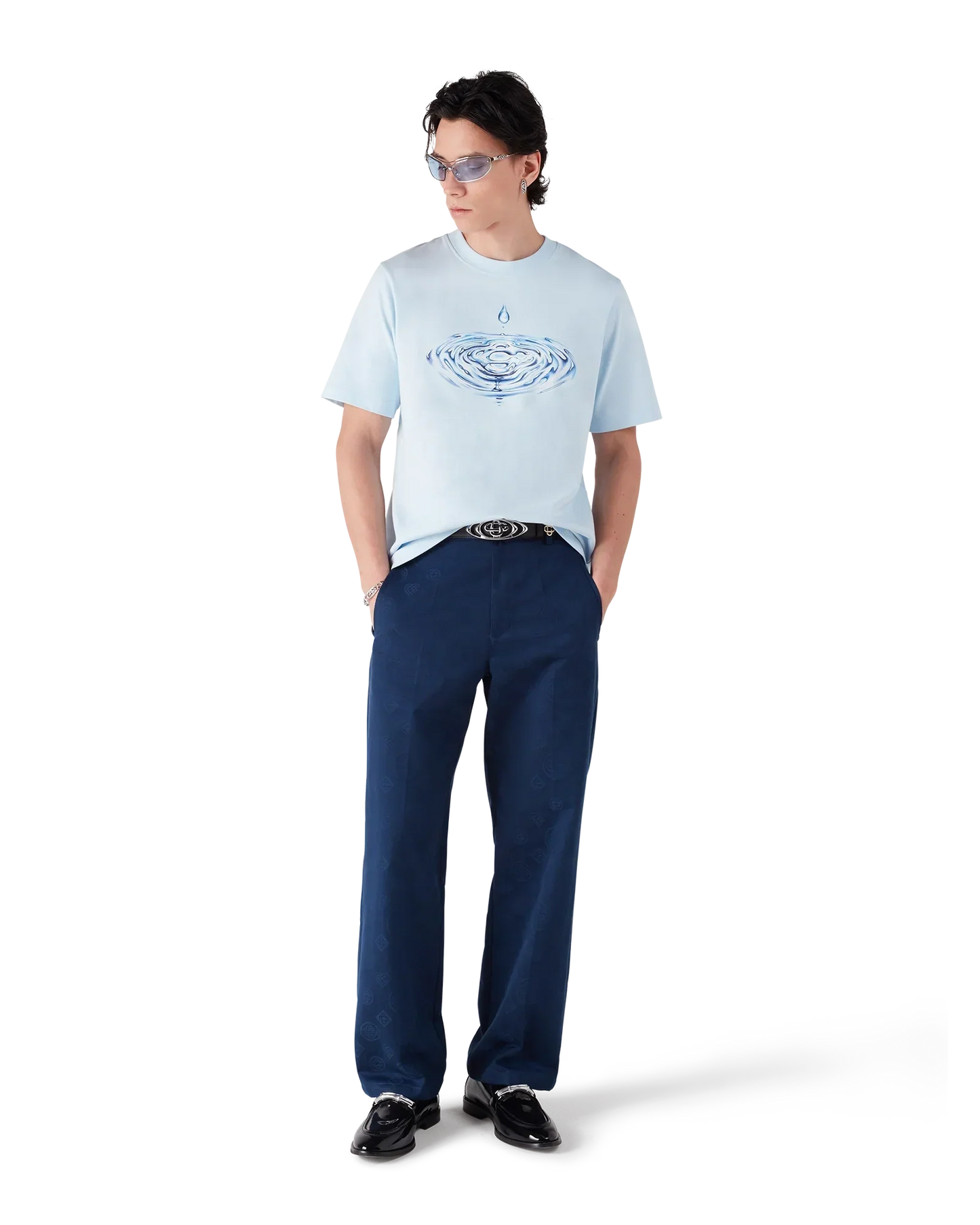 Drip Logo Short Sleeve T-Shirt | Casablanca Paris | Image 2